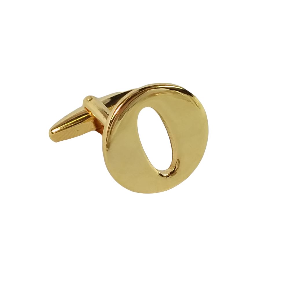 Single (Buy 2 For A Pair) Gold Alphabet Initial Mix & Match Letter Cufflink UK - Picture 16 of 27