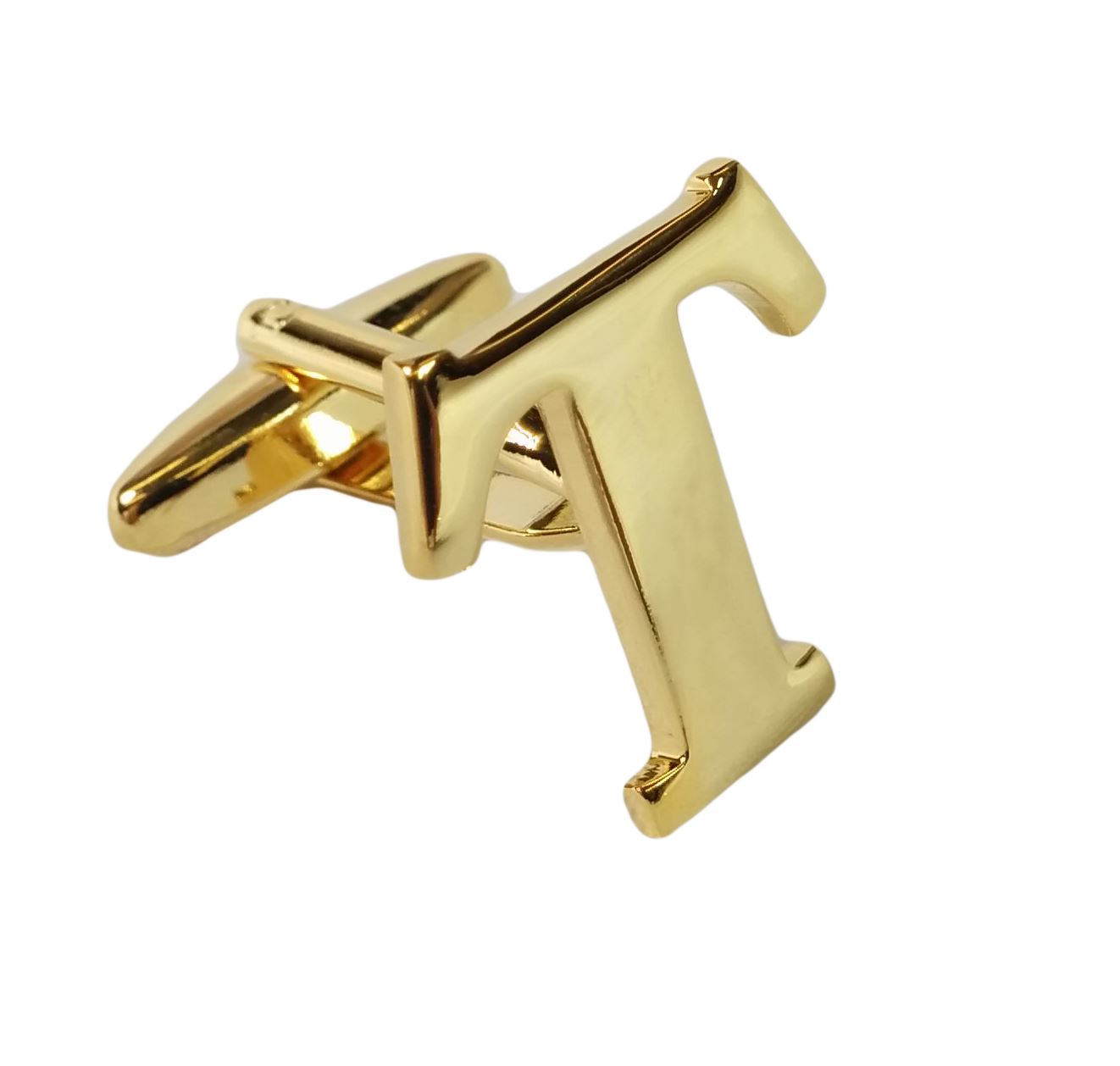 Single (Buy 2 For A Pair) Gold Alphabet Initial Mix & Match Letter Cufflink UK - Picture 21 of 27