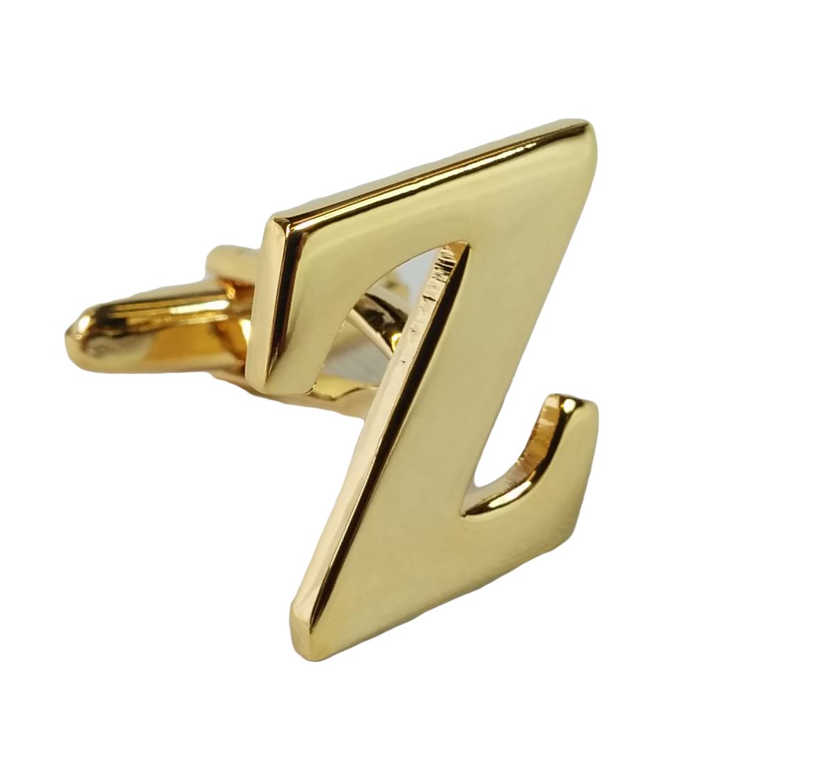 Single (Buy 2 For A Pair) Gold Alphabet Initial Mix & Match Letter Cufflink UK - Picture 27 of 27