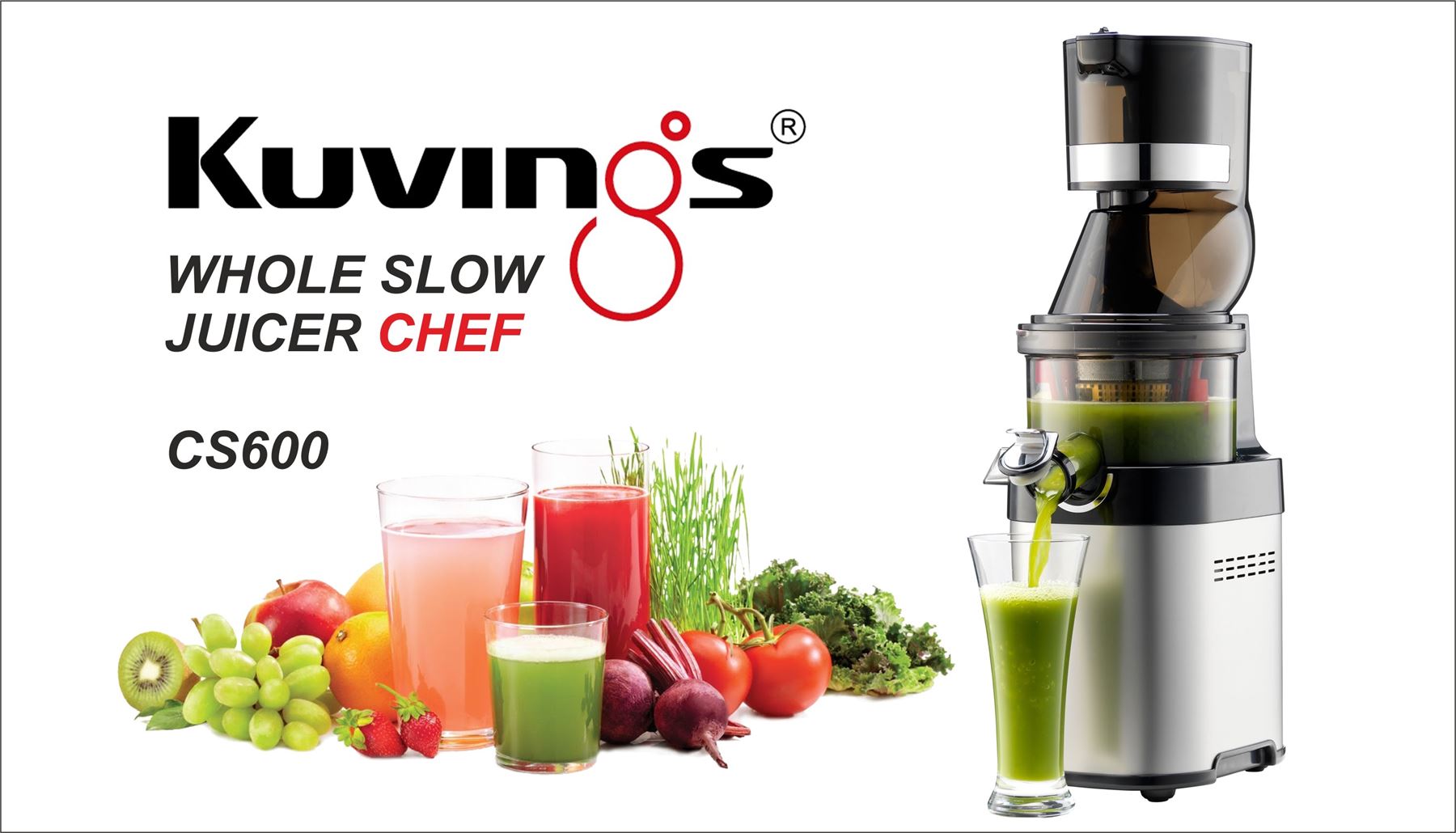 Kuvings CS600 Commercial Cold Press Juicer Fruit Smoothie Machine