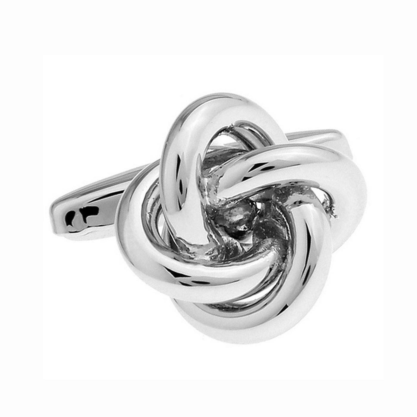 Knot Cufflinks Selection Colours Red Blue Purple Silver And Gold UK Stock - Picture 24 of 31
