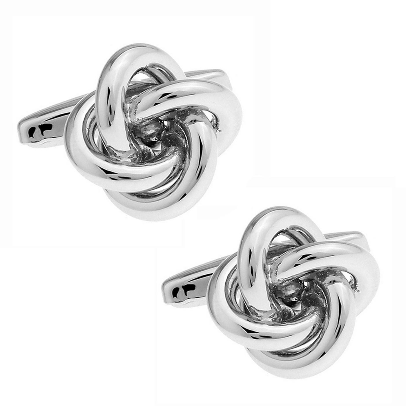 Knot Cufflinks Selection Colours Red Blue Purple Silver And Gold UK Stock - Picture 23 of 31