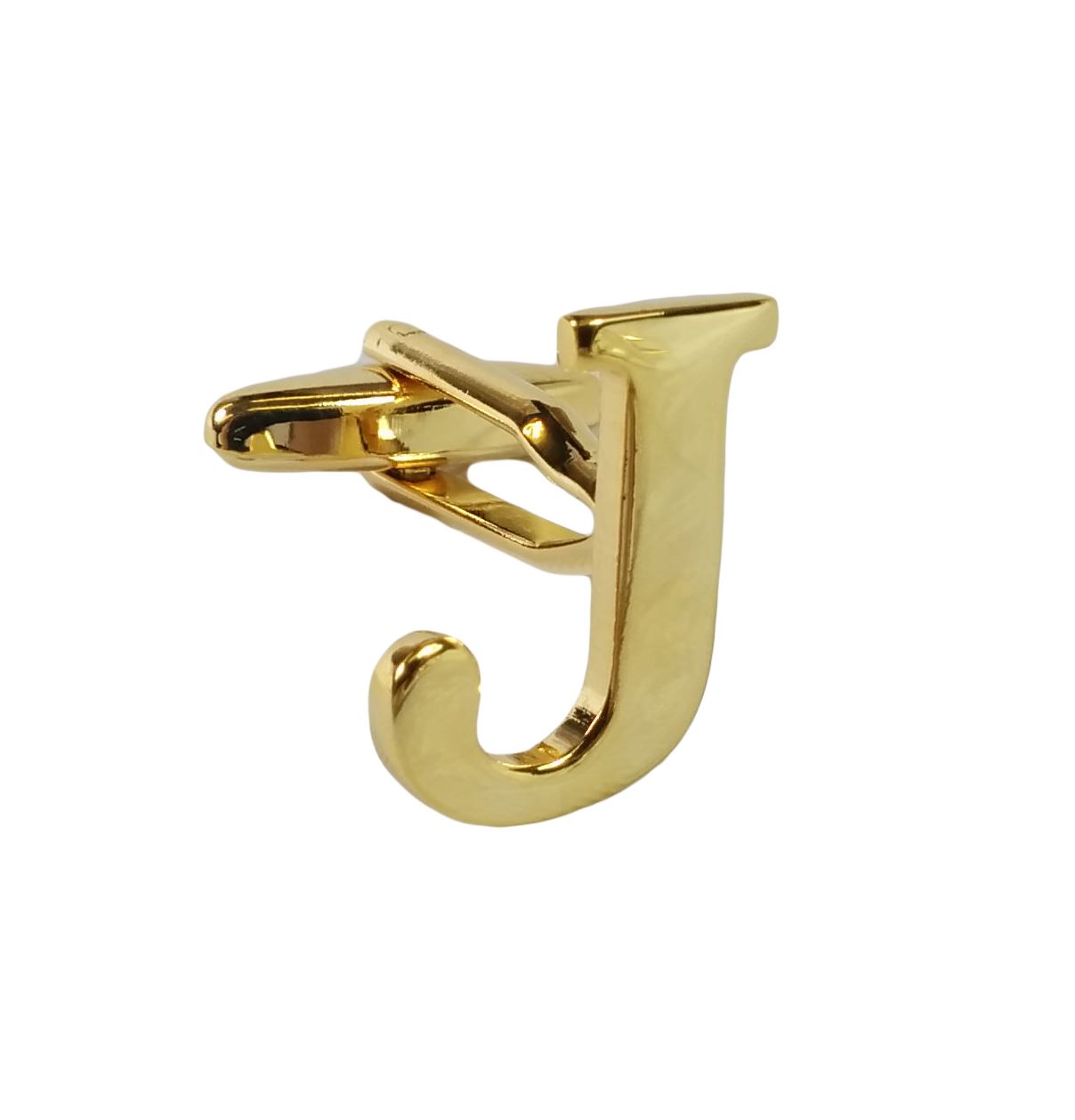 Single (Buy 2 For A Pair) Gold Alphabet Initial Mix & Match Letter Cufflink UK - Picture 11 of 27