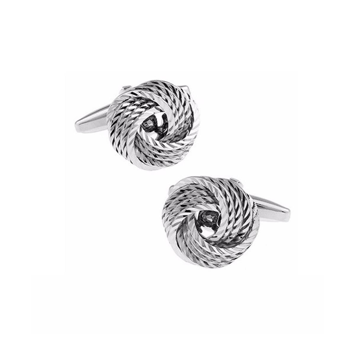 Knot Cufflinks Selection Colours Red Blue Purple Silver And Gold UK Stock - Picture 17 of 31