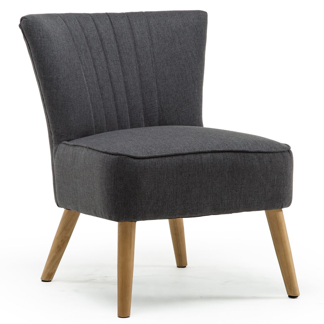 Ayla Linen Retro Occasional Hallway Bedroom Living Room Accent Chair