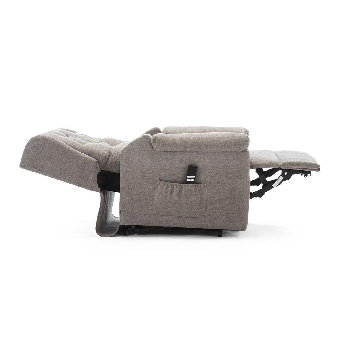 BARNSLEY FABRIC ELECTRIC DUAL MOTOR RISE RISER RECLINER SOFA MOBILITY