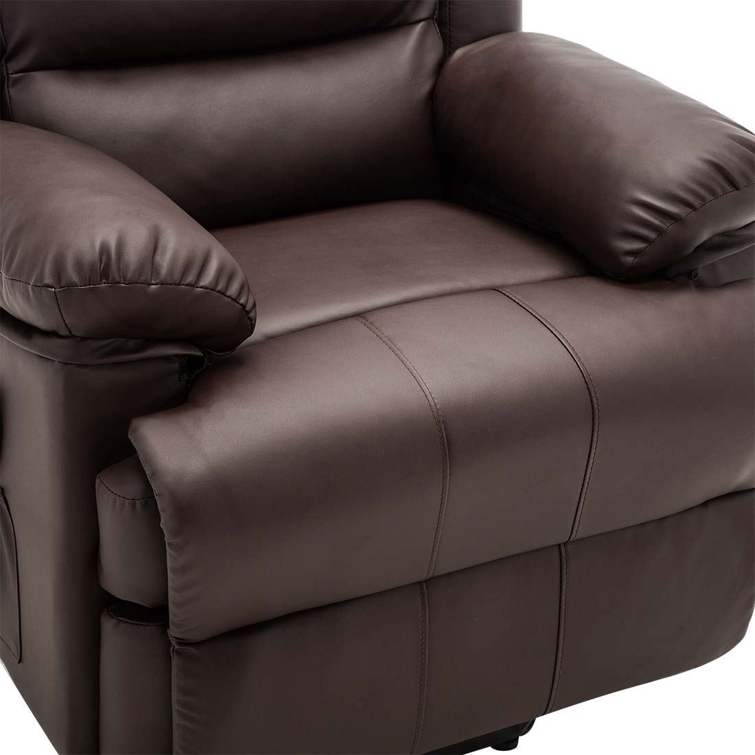 LOXLEY ELECTRIC RISE RECLINER ARMCHAIR BONDED LEATHER SOFA MOBILITY