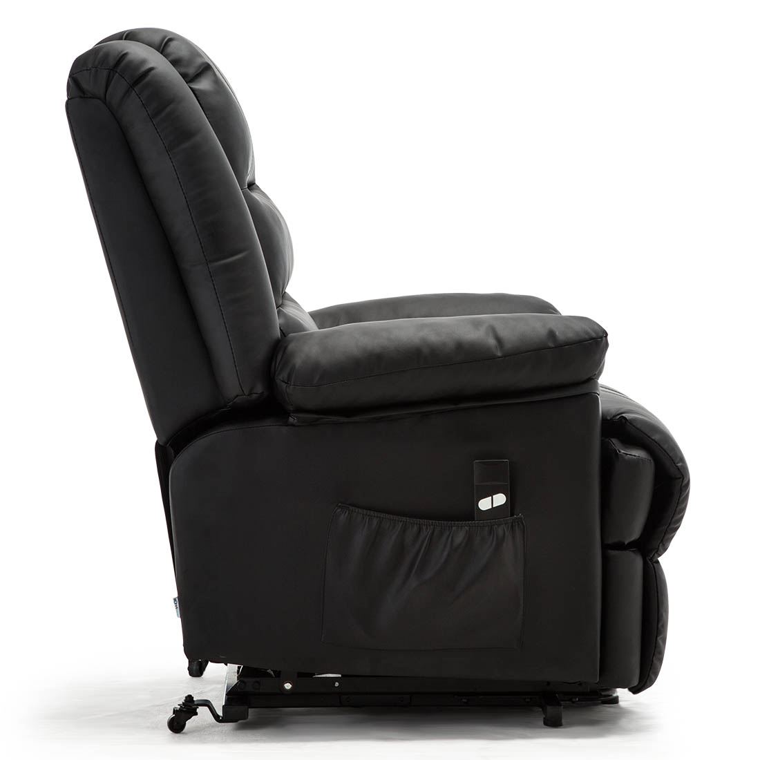 LOXLEY ELECTRIC RISE RECLINER ARMCHAIR BONDED LEATHER SOFA MOBILITY