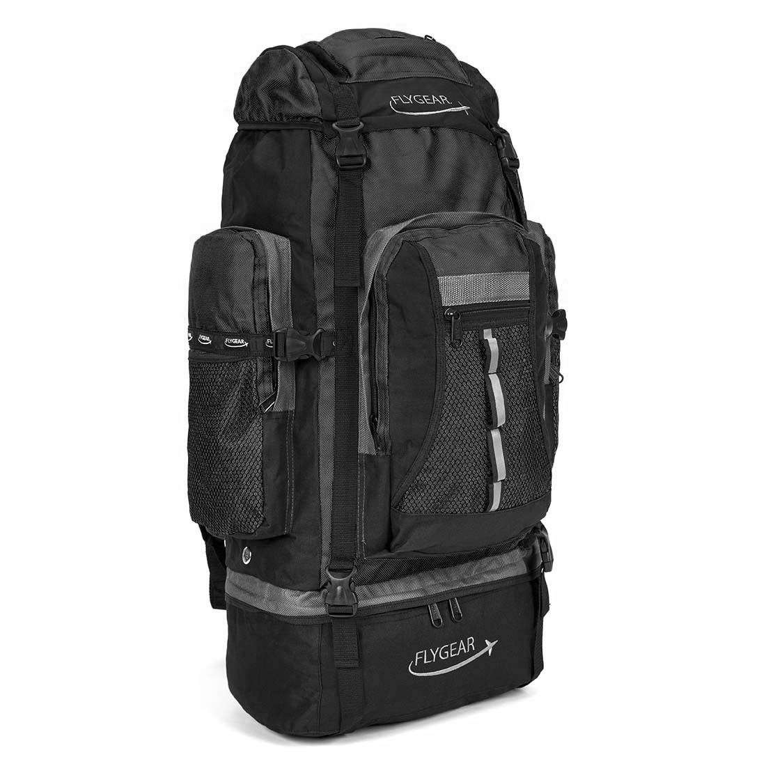 EXTRA LARGE 120 L CAMPING BACKPACK HIKING TRAVEL RUCKSACK LUGGAGE BAG