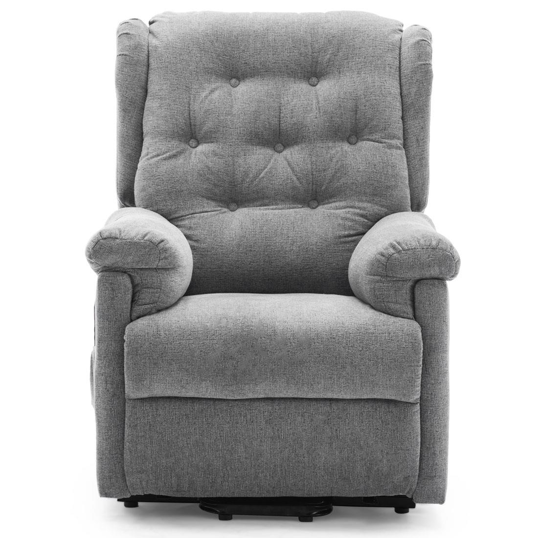 BARNSLEY FABRIC ELECTRIC DUAL MOTOR RISE RISER RECLINER SOFA MOBILITY