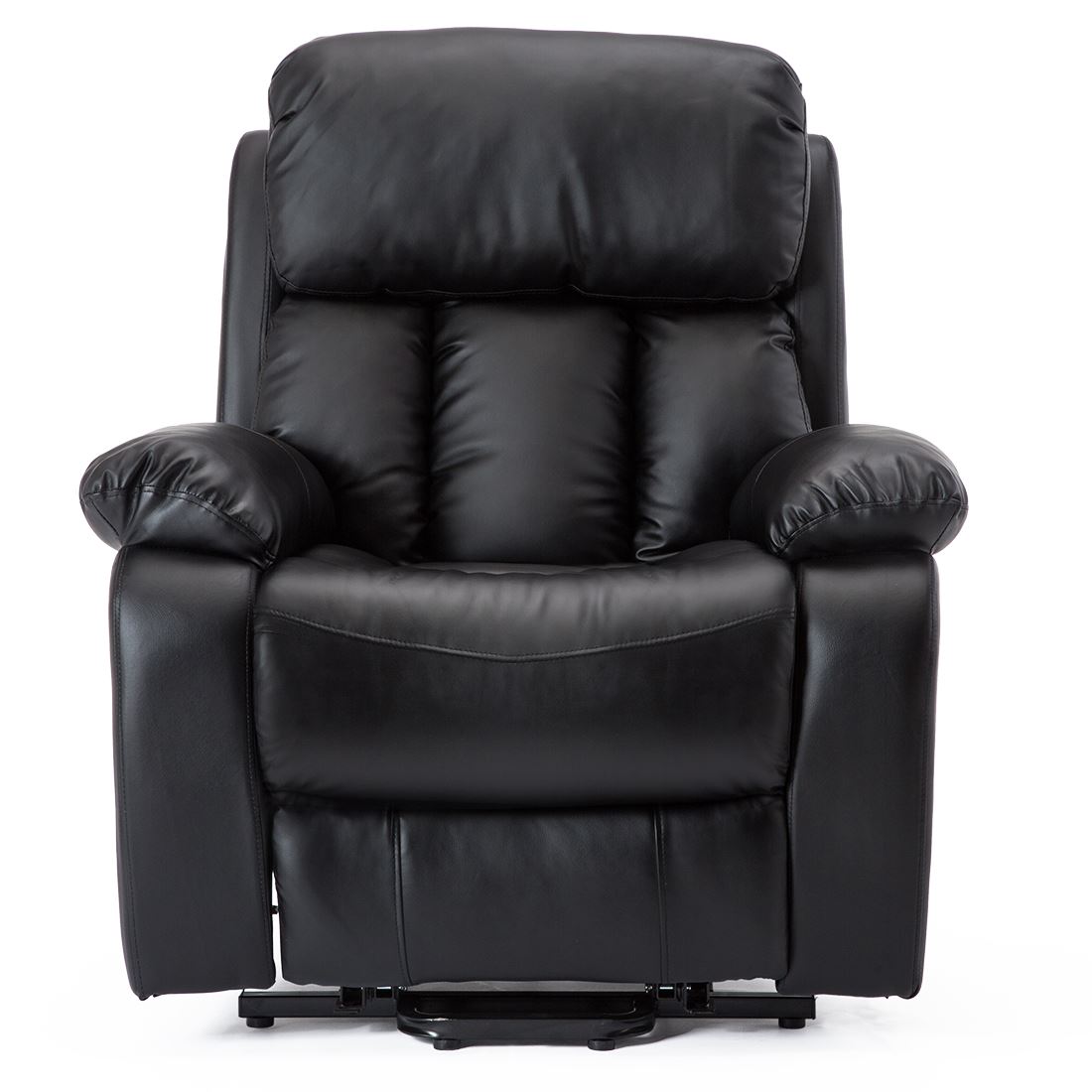 CHESTER ELECTRIC RISE LEATHER RECLINER POWER ARMCHAIR HEATED MASSAGE