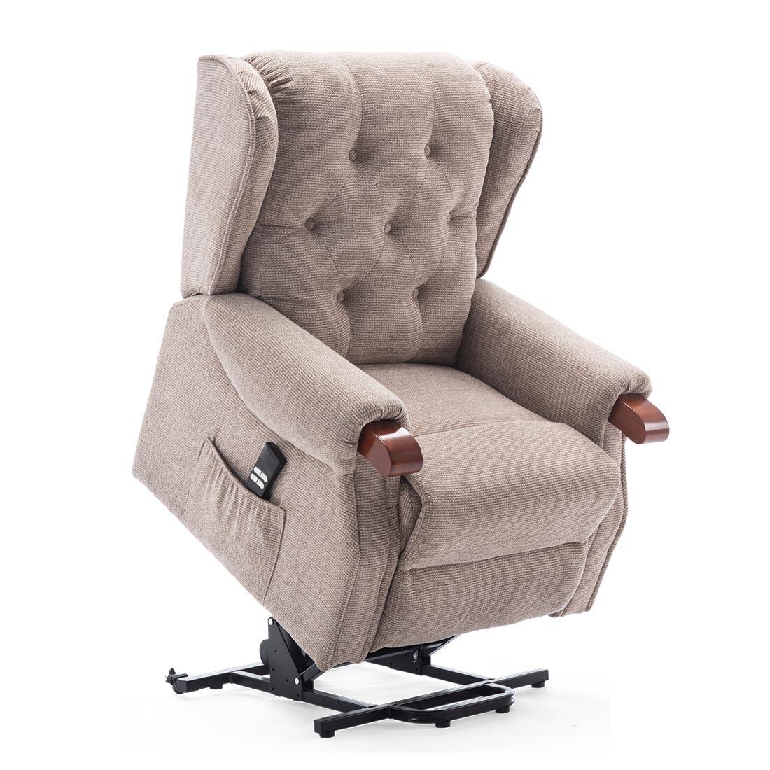HARROGATE FABRIC ELECTRIC DUAL MOTOR RISE RECLINER MOBILITY SOFA