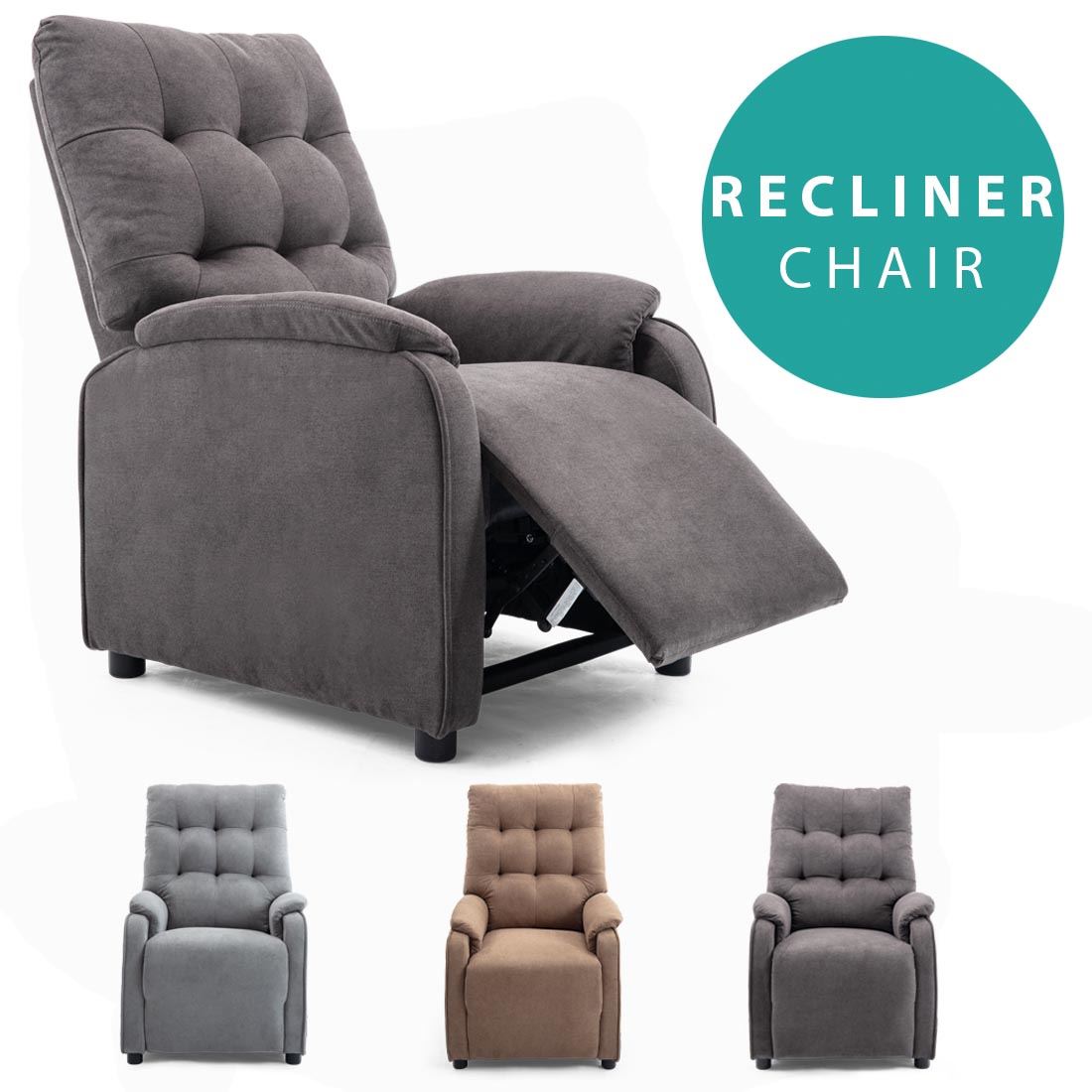 CHARLBURY FABRIC PUSHBACK FIRESIDE Comfy Chairs products for sale | eBay