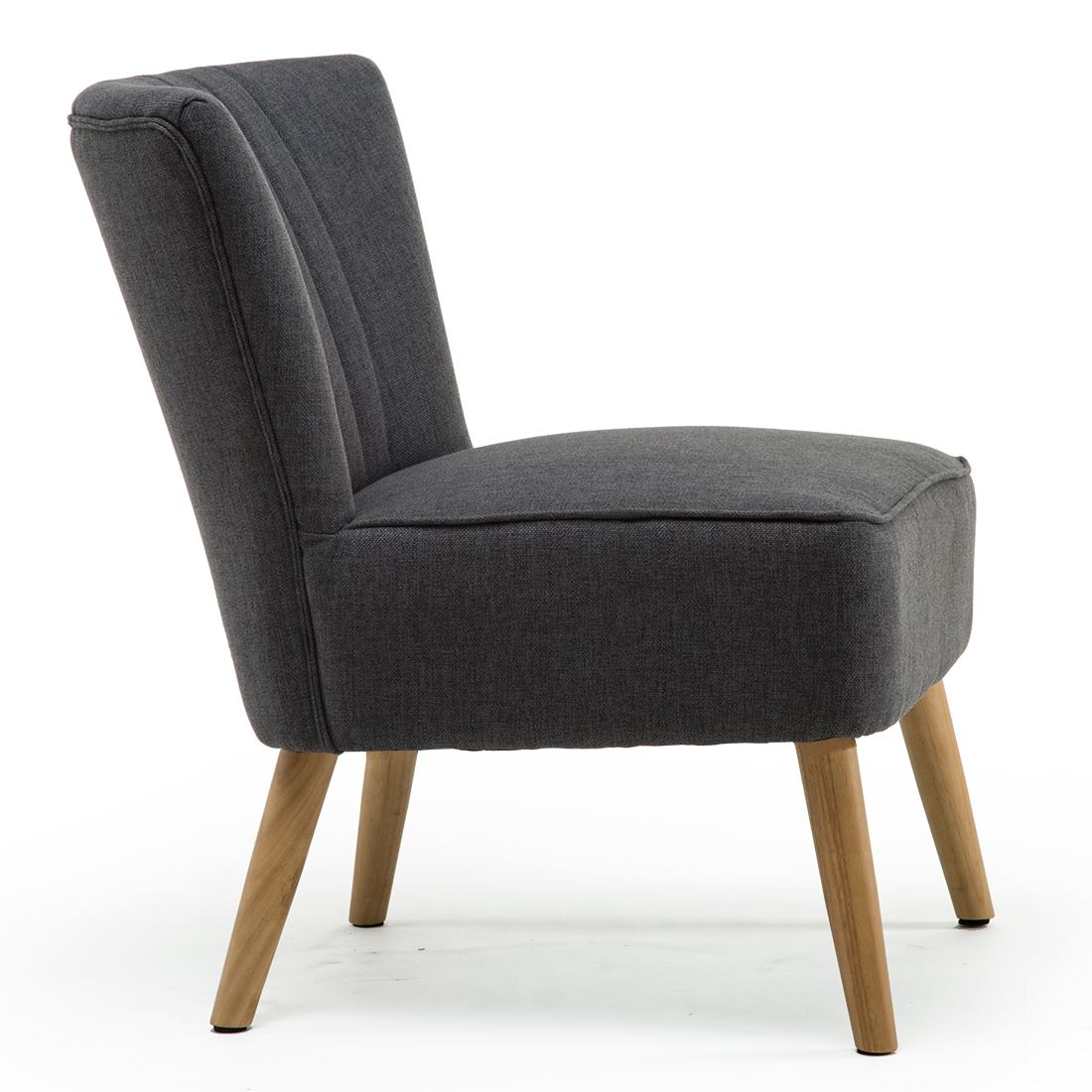 Ayla Linen Retro Occasional Hallway Bedroom Living Room Accent Chair