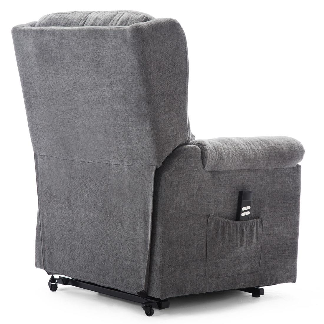 BARNSLEY FABRIC ELECTRIC DUAL MOTOR RISE RISER RECLINER SOFA MOBILITY