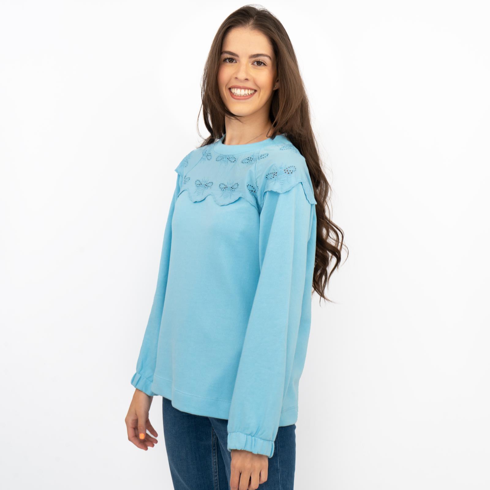 Joules Womens Jumper Sweatshirt Brinley Bees Embroidery Jersey Elasticated Cuffs - Picture 15 of 35
