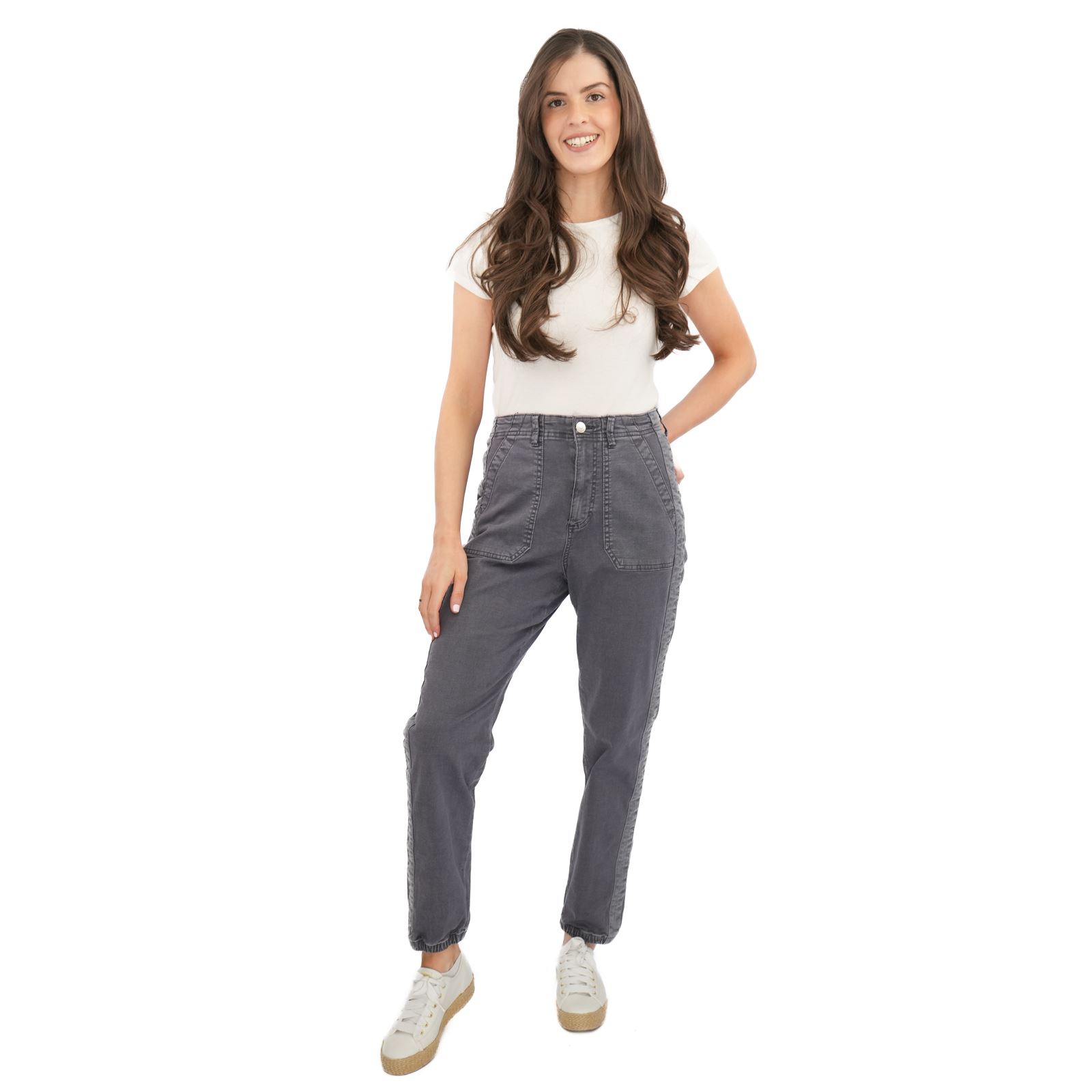 Womens M&S Cotton Blend Jogger Slim Fit Stretch Elasticated All Day Comfort - Picture 60 of 80