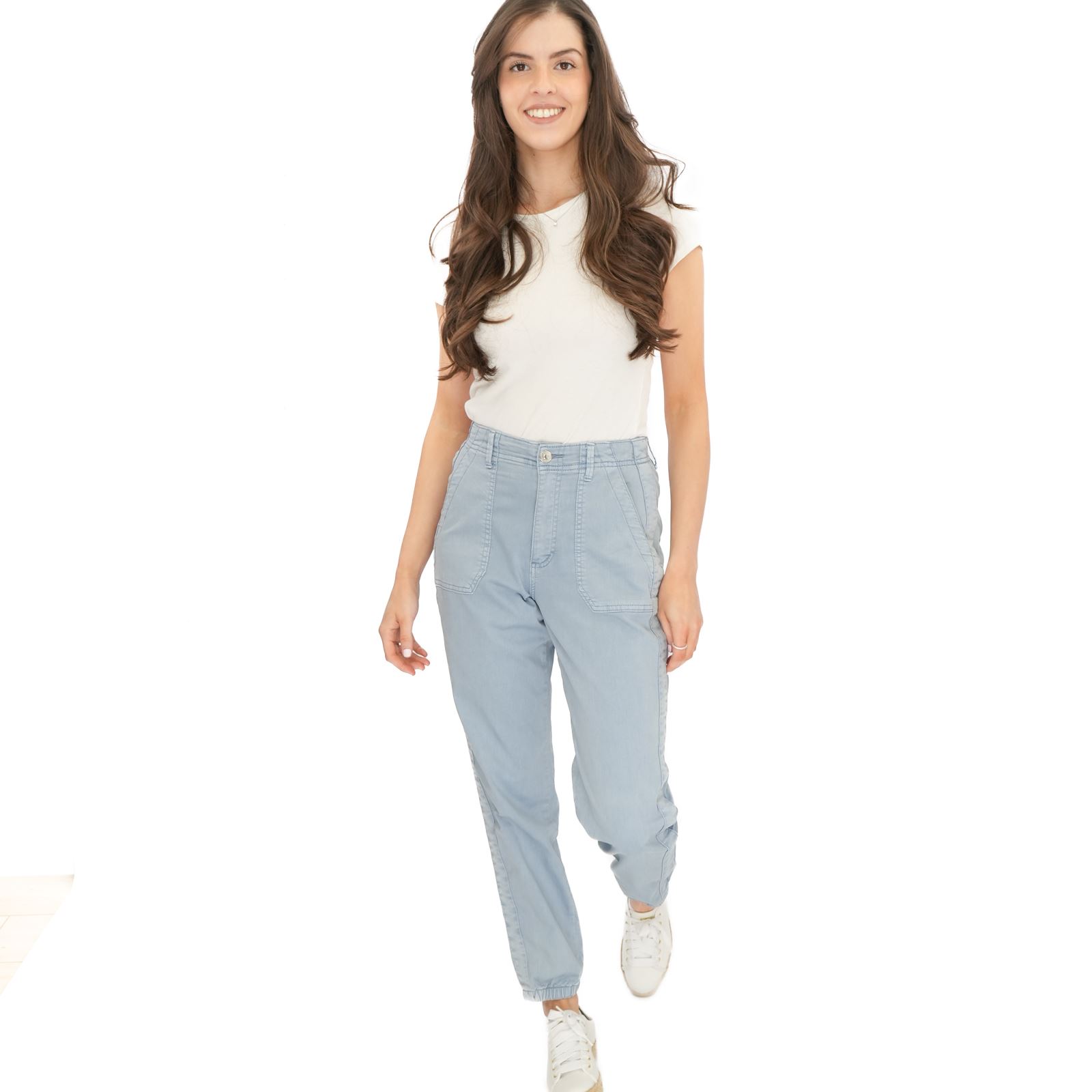 Womens M&S Cotton Blend Jogger Slim Fit Stretch Elasticated All Day Comfort - Picture 26 of 80