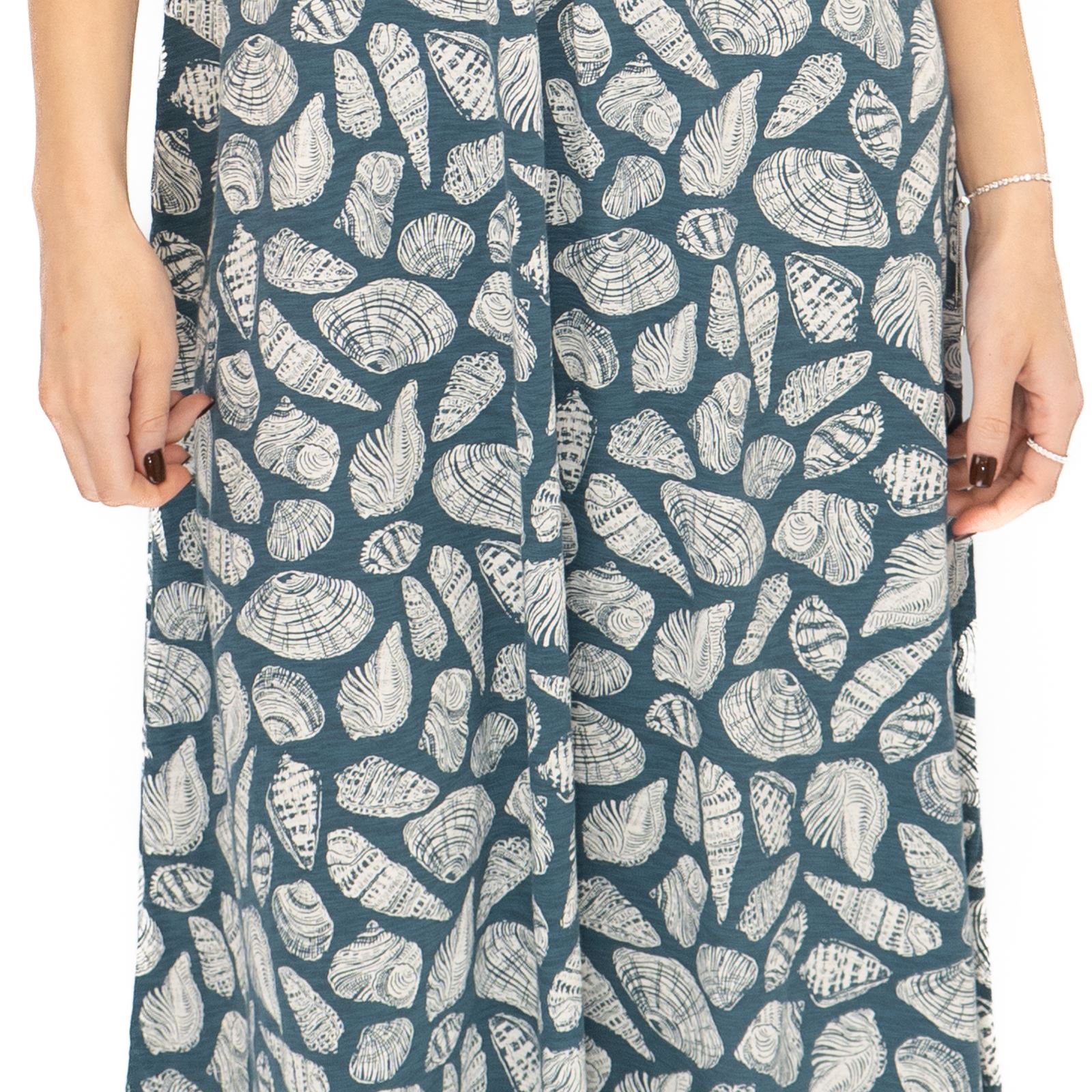 Womens Seasalt Blue Chapelle Dress Pocket Shells Print Midi Cotton Summer - Picture 28 of 29