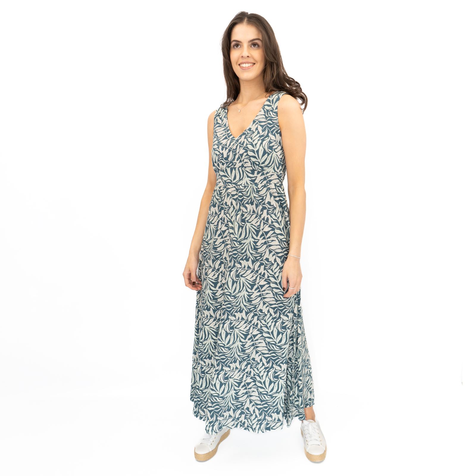 Womens Seasalt Blue Floral Dress Polmanter Maxi Organic Cotton Sleeveless Summer - Picture 11 of 21