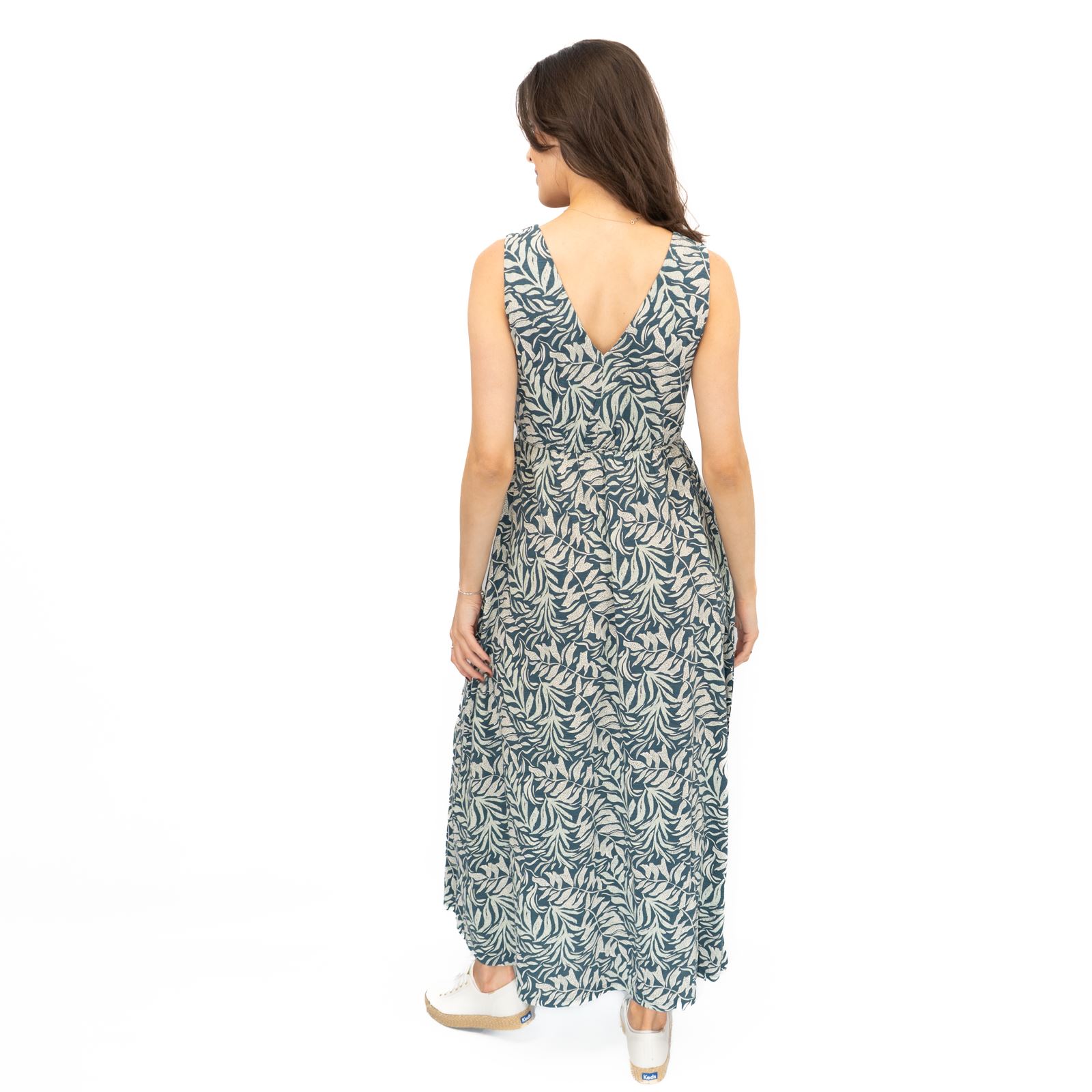Womens Seasalt Blue Floral Dress Polmanter Maxi Organic Cotton Sleeveless Summer - Picture 8 of 21