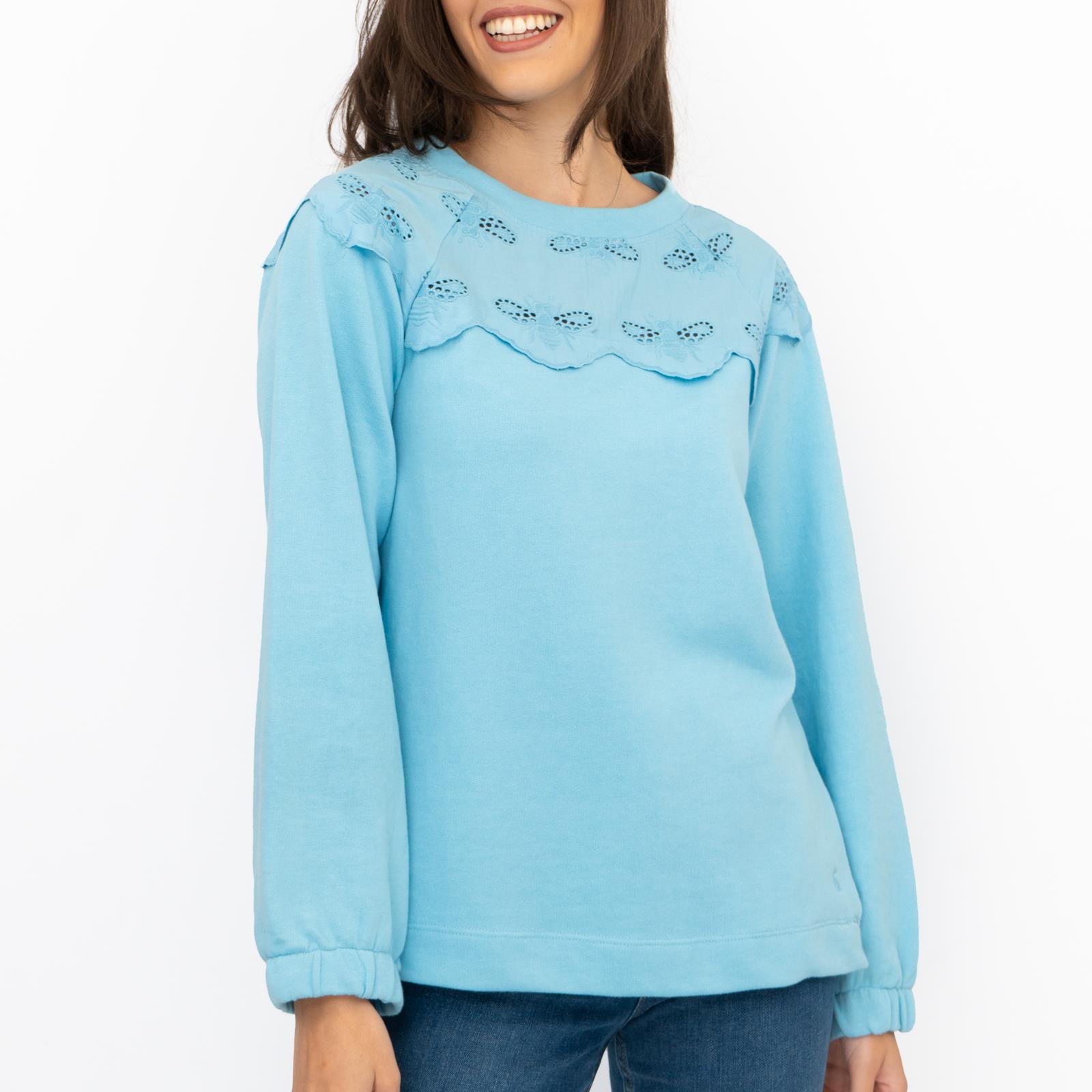 Joules Womens Jumper Sweatshirt Brinley Bees Embroidery Jersey Elasticated Cuffs - Picture 17 of 35