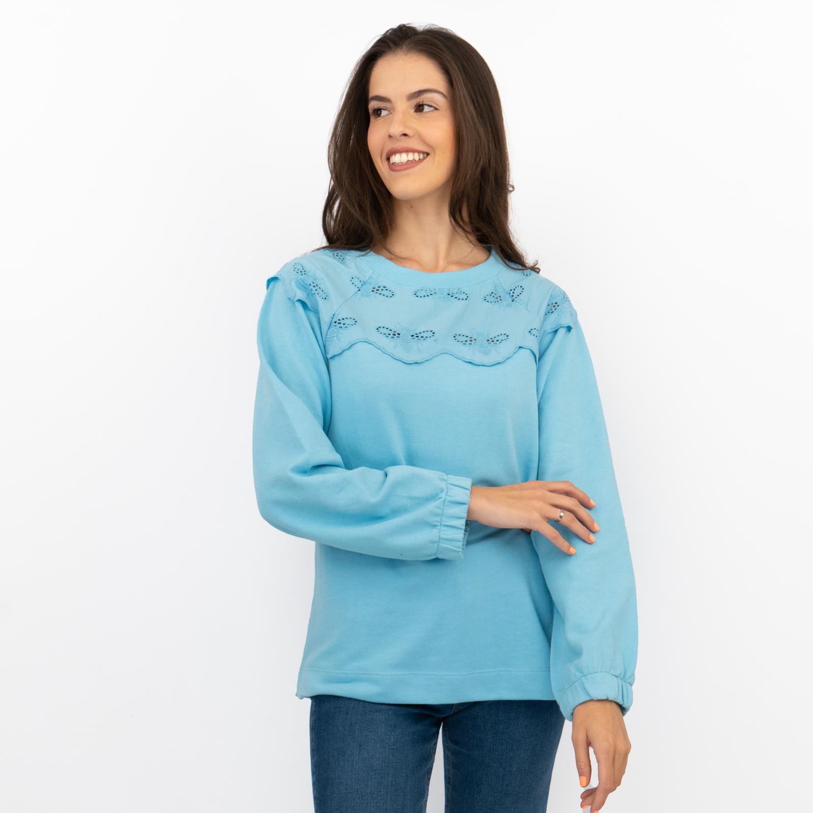 Joules Womens Jumper Sweatshirt Brinley Bees Embroidery Jersey Elasticated Cuffs - Picture 13 of 35