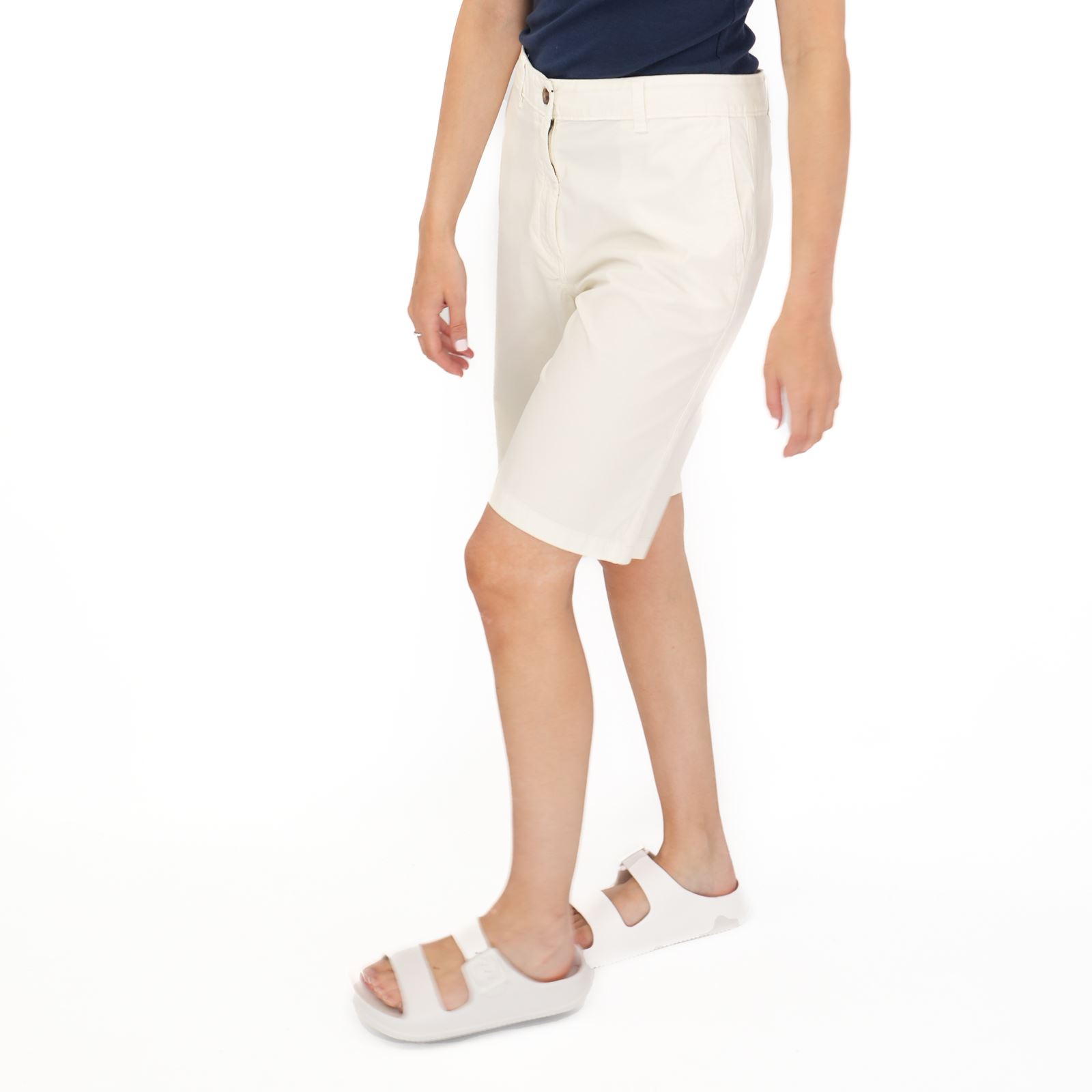 Womens M&S Chino Short Classic Cotton Rich Tea Dyed Easy Wear Summer Holiday - Picture 46 of 80