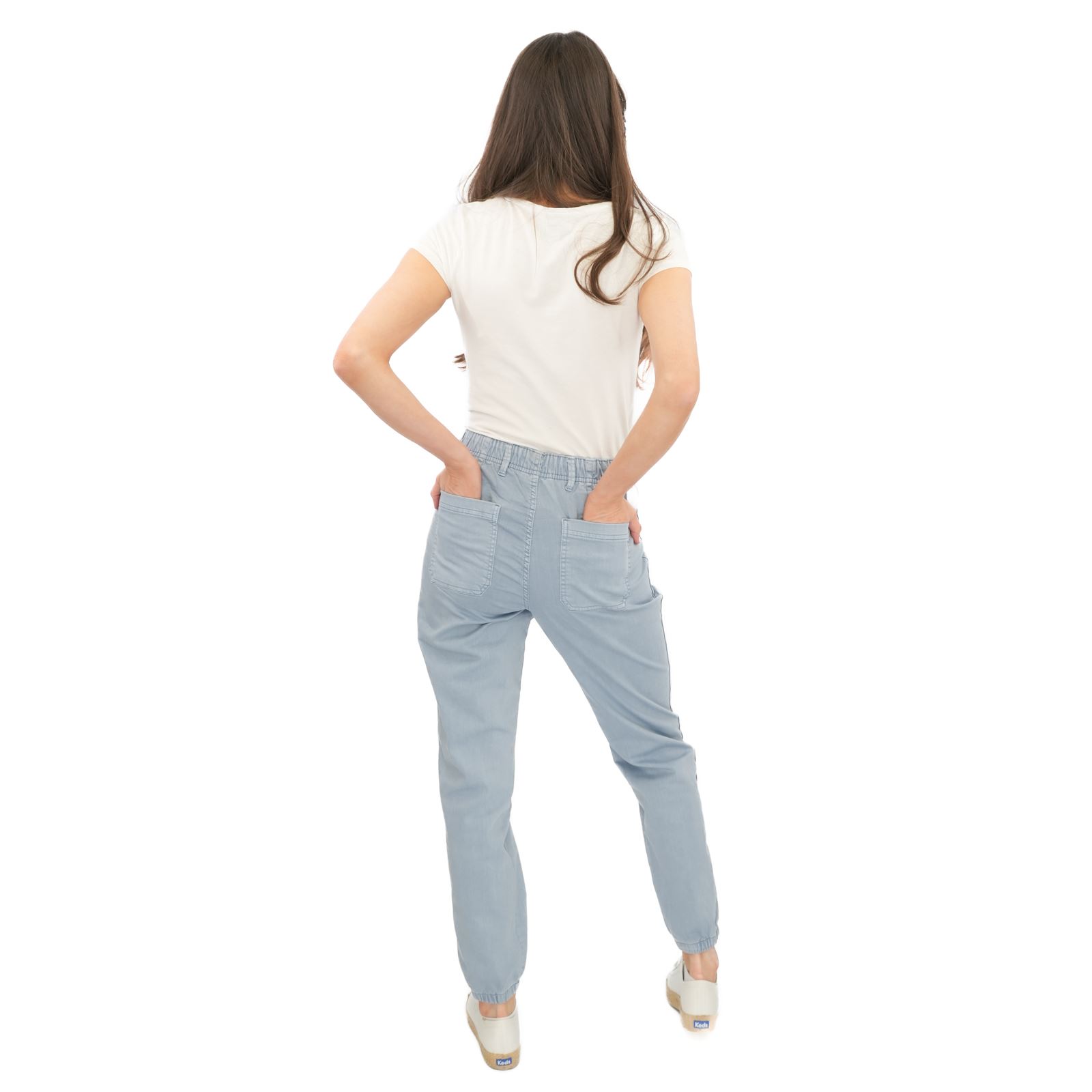 Womens M&S Cotton Blend Jogger Slim Fit Stretch Elasticated All Day Comfort - Picture 30 of 80