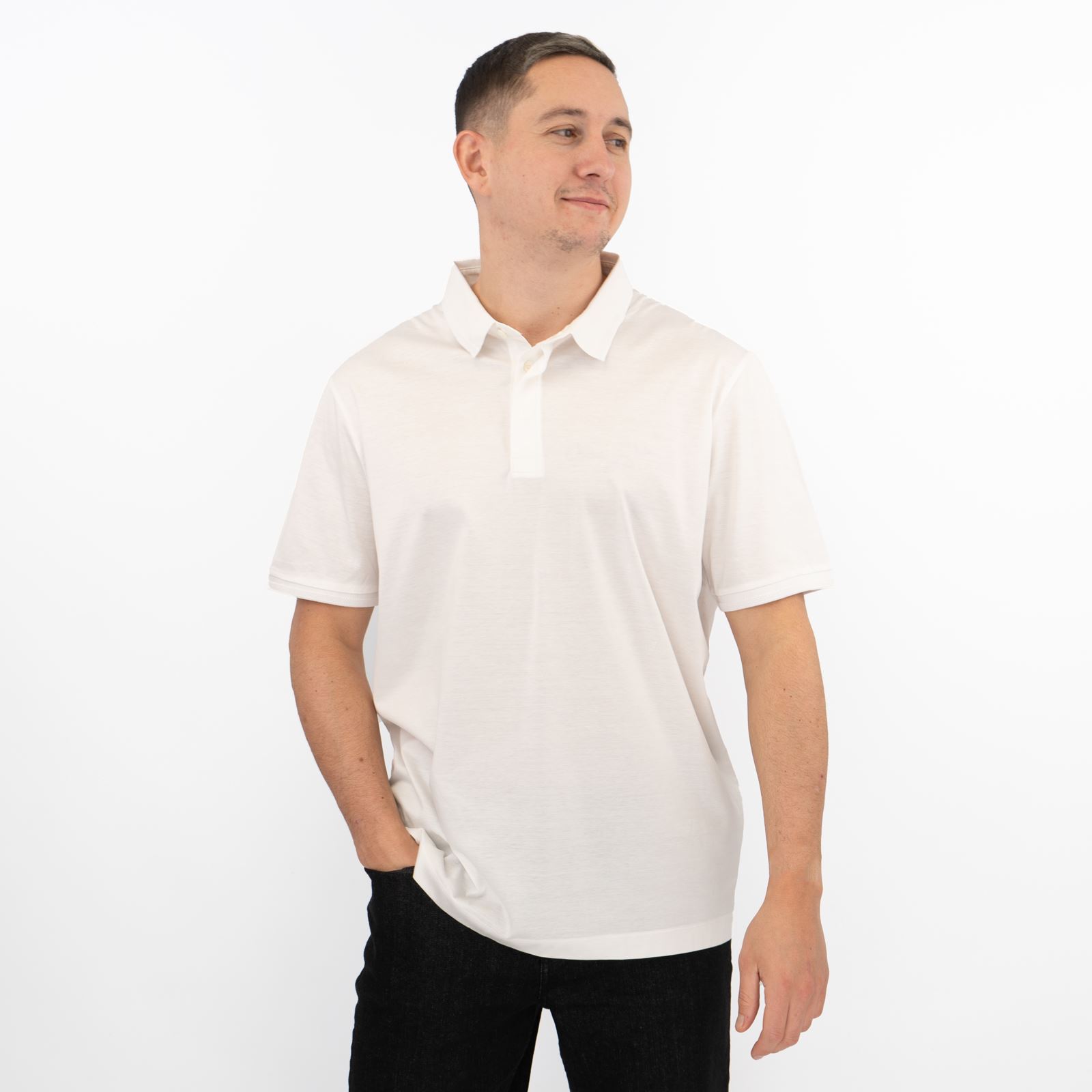 mens-autograph-m-s-polo-shirt-supima-cotton-short-sleeve-half-zip-smart