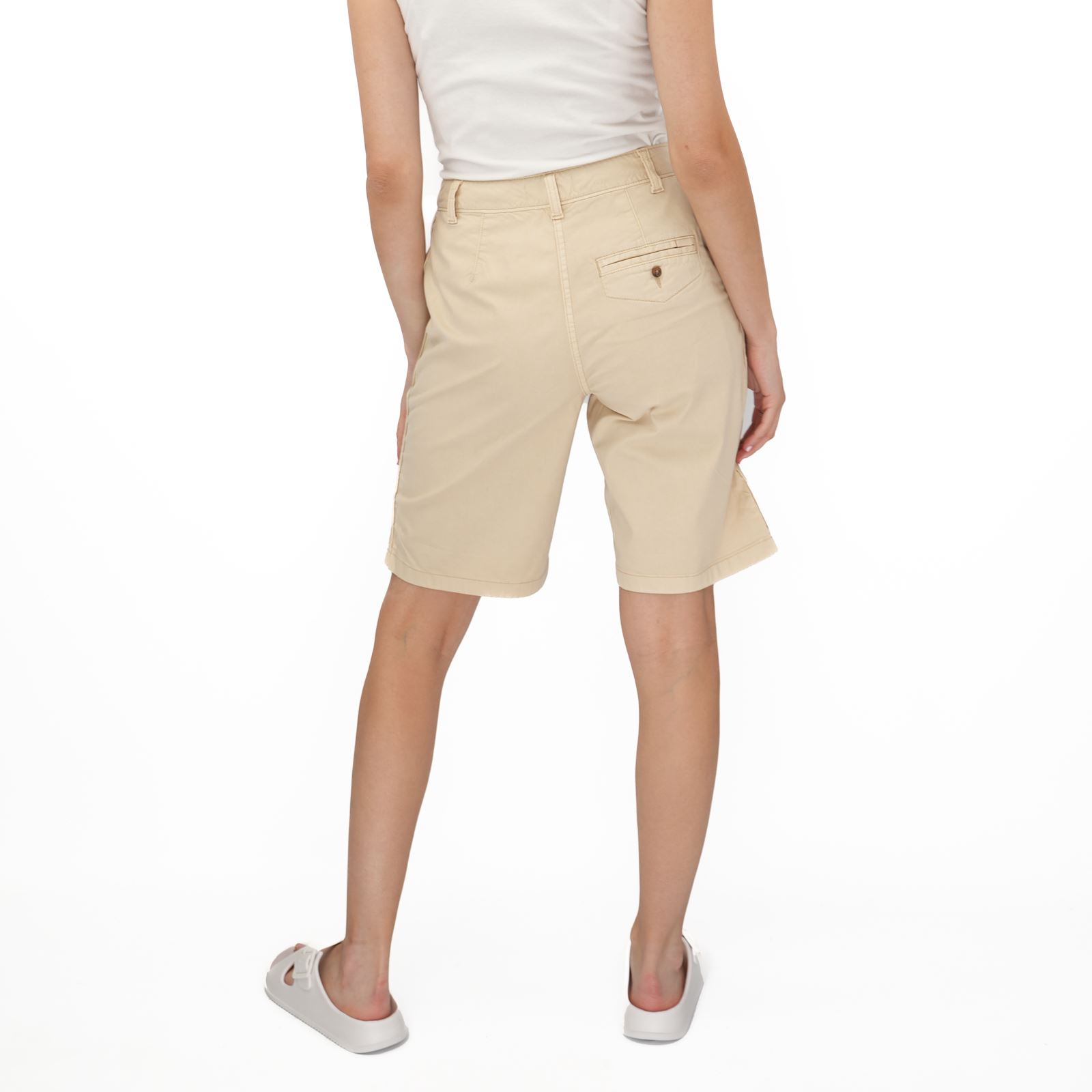 Womens M&S Chino Short Classic Cotton Rich Tea Dyed Easy Wear Summer Holiday - Picture 72 of 80