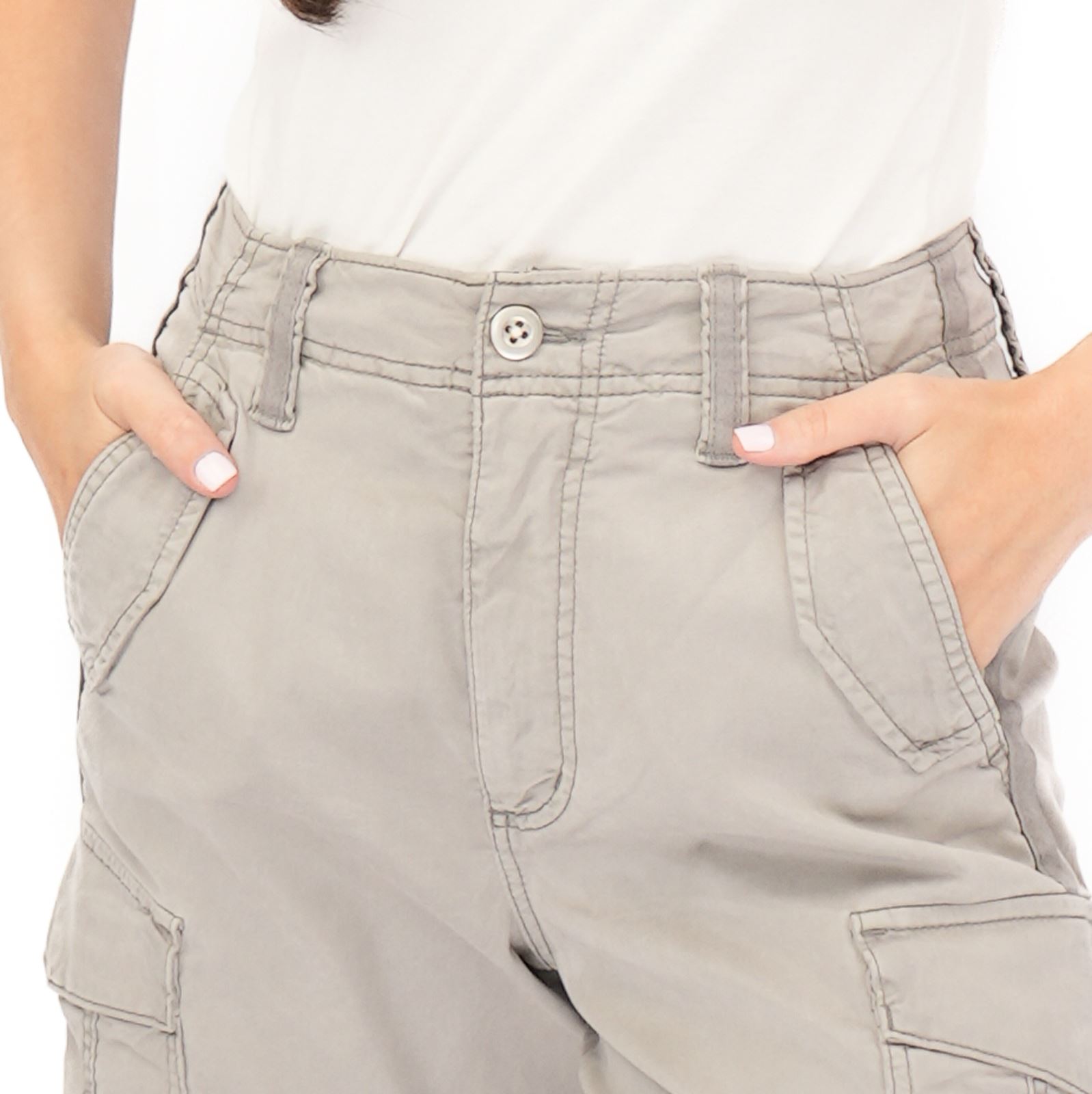 Womens M&S Cargo Short Classic Cotton Lyocell Tea Dyed Easy Wear Summer Holiday - Picture 28 of 49