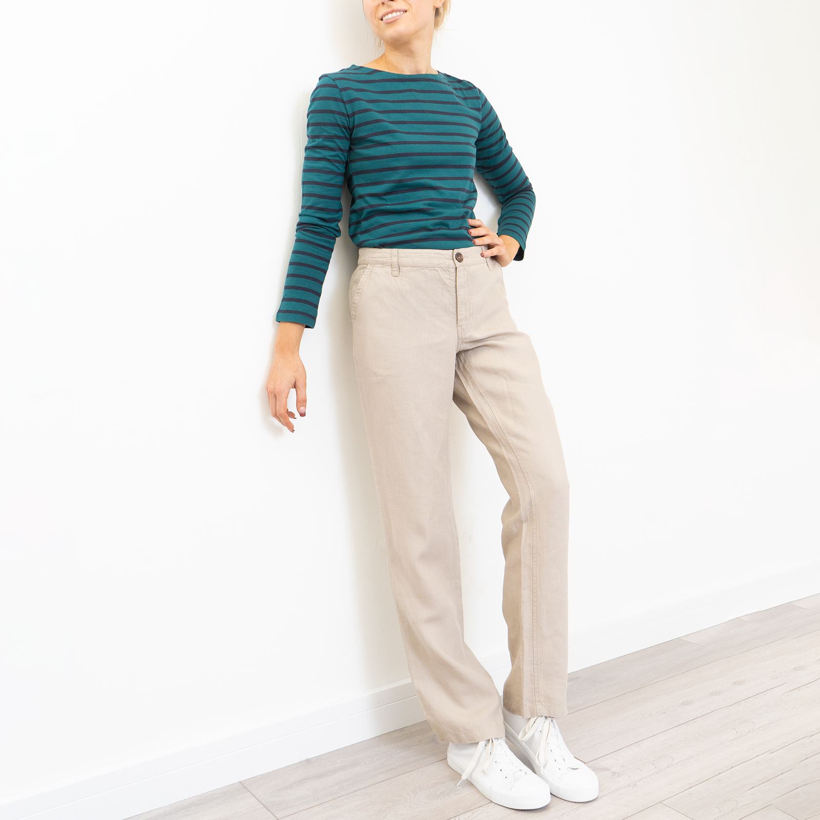 Womens Fat Face Linen Trouser Full 