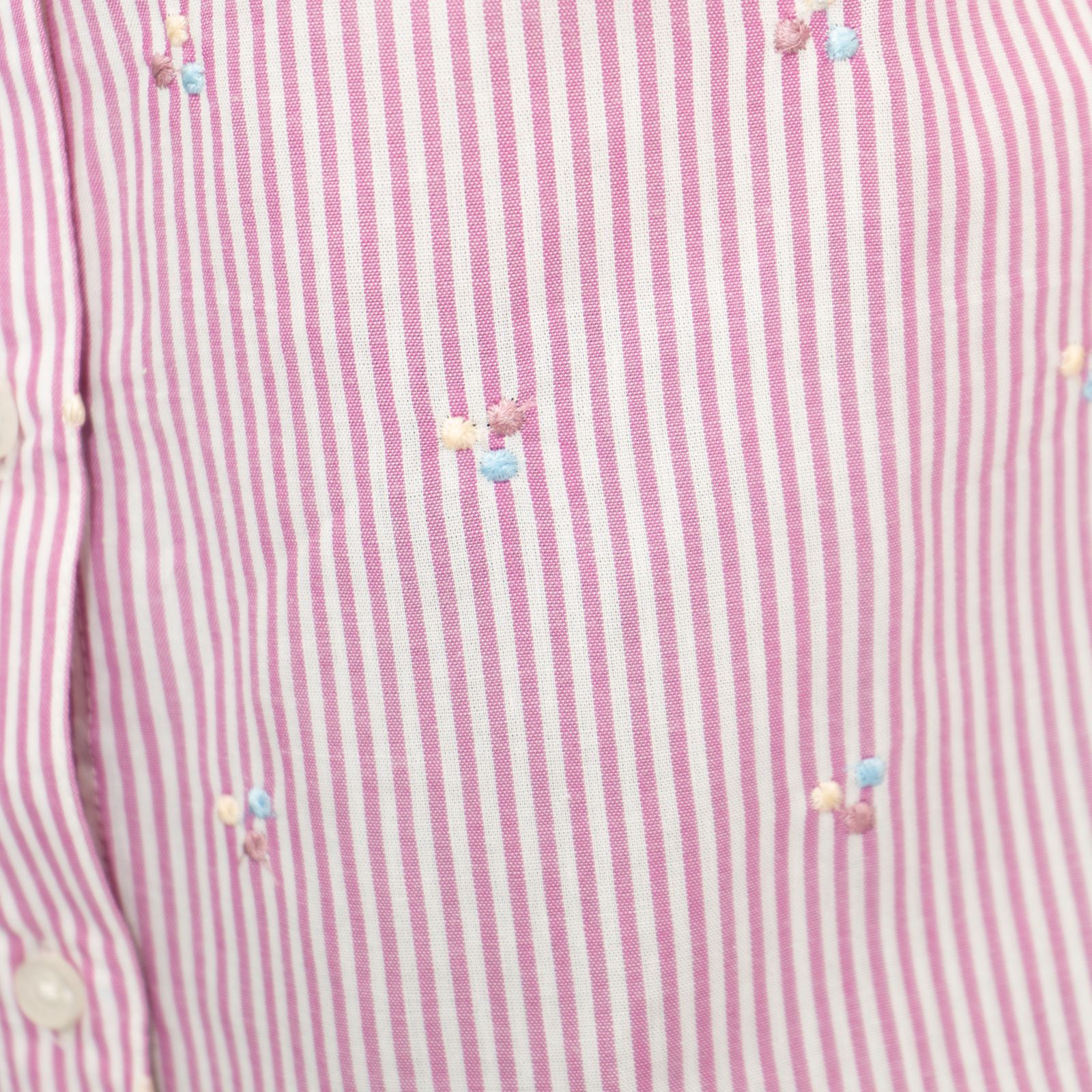 CREW CLOTHING Womens Striped Shirt Top Blouse Pink Blue Short Sleeve Embroidered - Picture 25 of 26