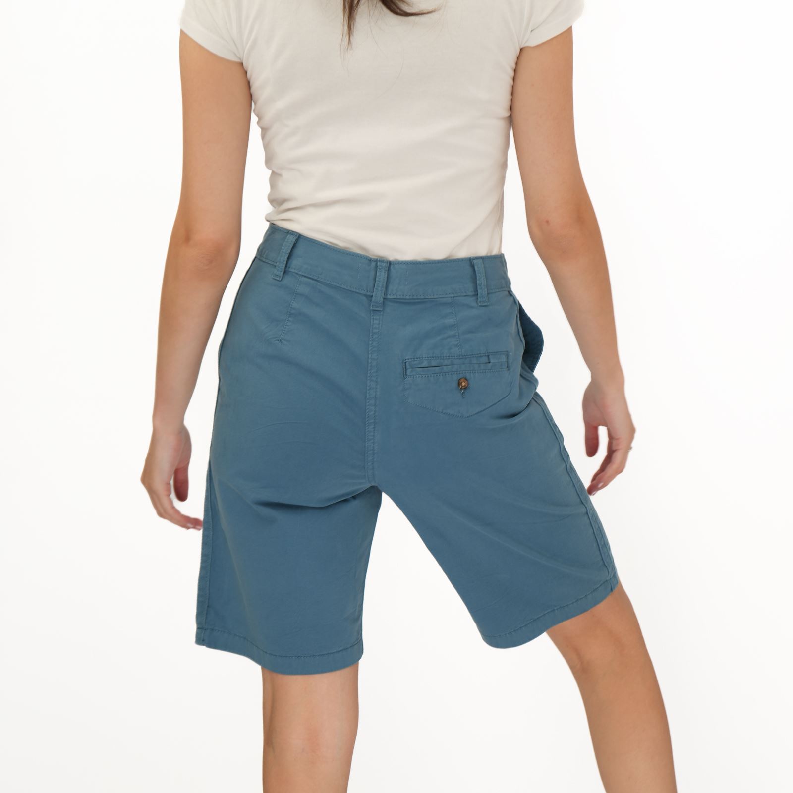 Womens M&S Chino Short Classic Cotton Rich Tea Dyed Easy Wear Summer Holiday - Picture 52 of 80