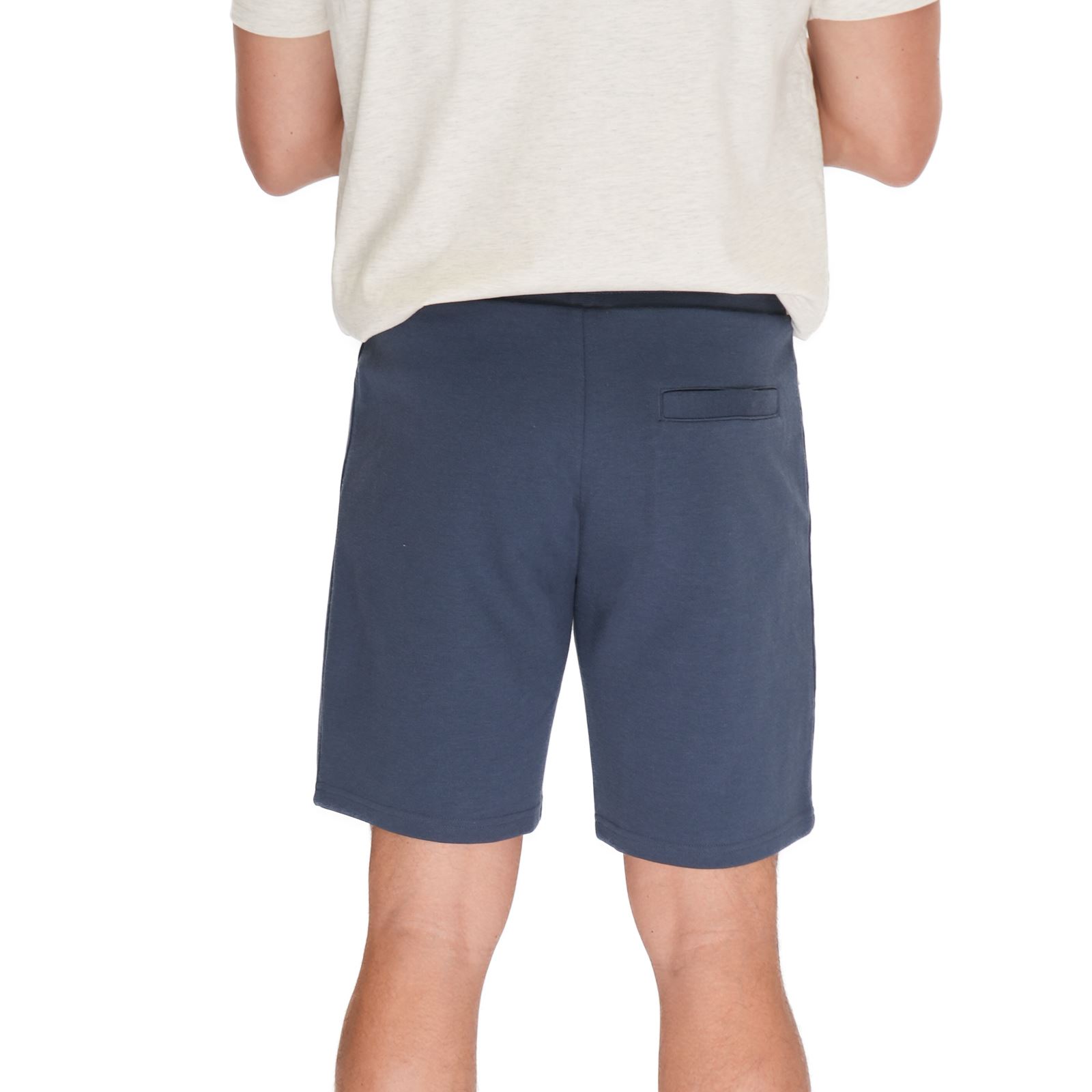 Mens M&S Autograph Blue Shorts Regular Jersey Elasticated Drawstring Zip Pockets - Picture 4 of 8