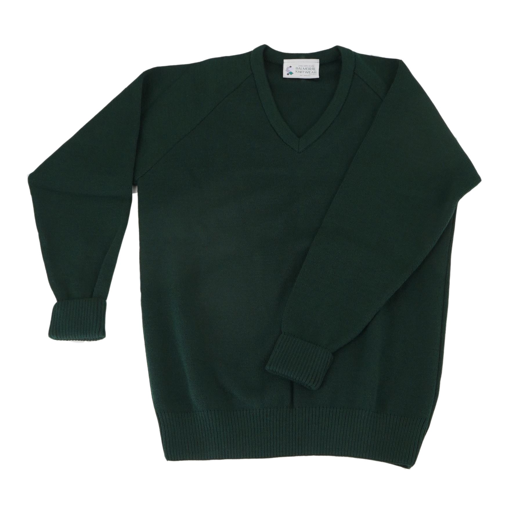 Balmoral Kids Sweater Long Sleeve V Neck Acrylic Jumper School Uniform