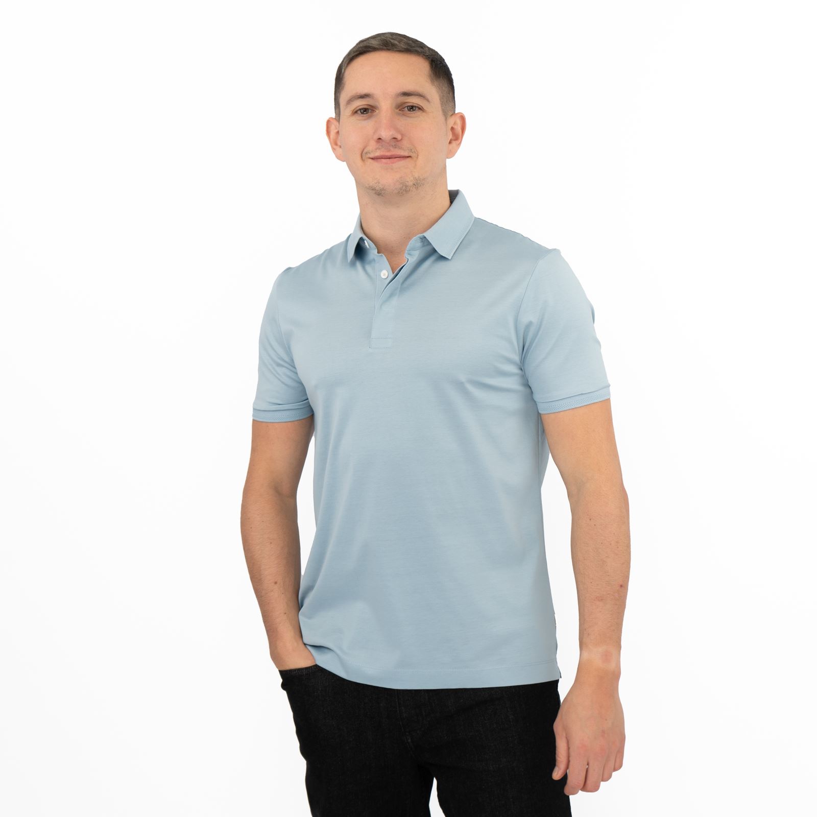 Mens Autograph M&S Polo Shirt Supima Cotton Short Sleeve Buttons Smart Casual