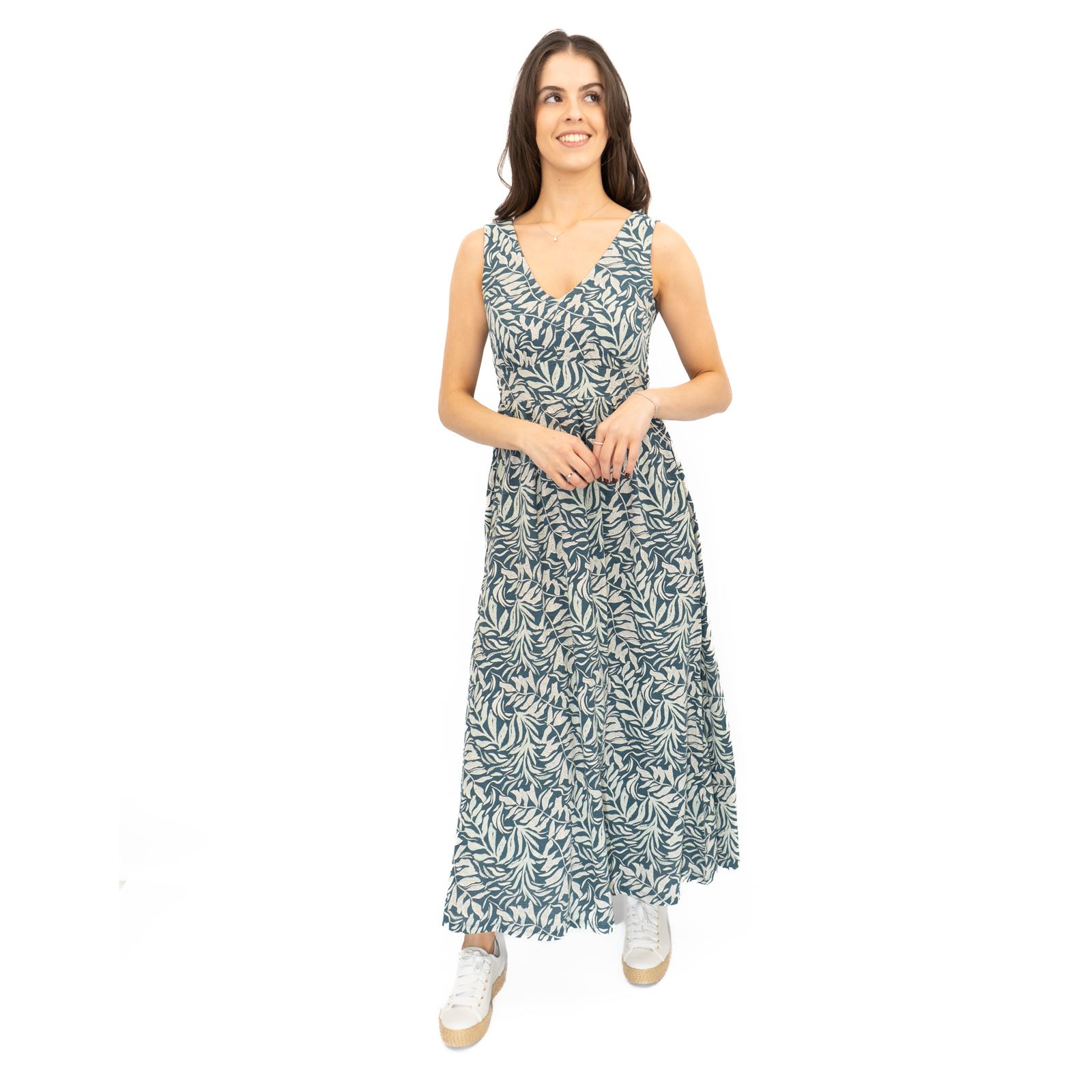 Womens Seasalt Blue Floral Dress Polmanter Maxi Organic Cotton Sleeveless Summer - Picture 6 of 21