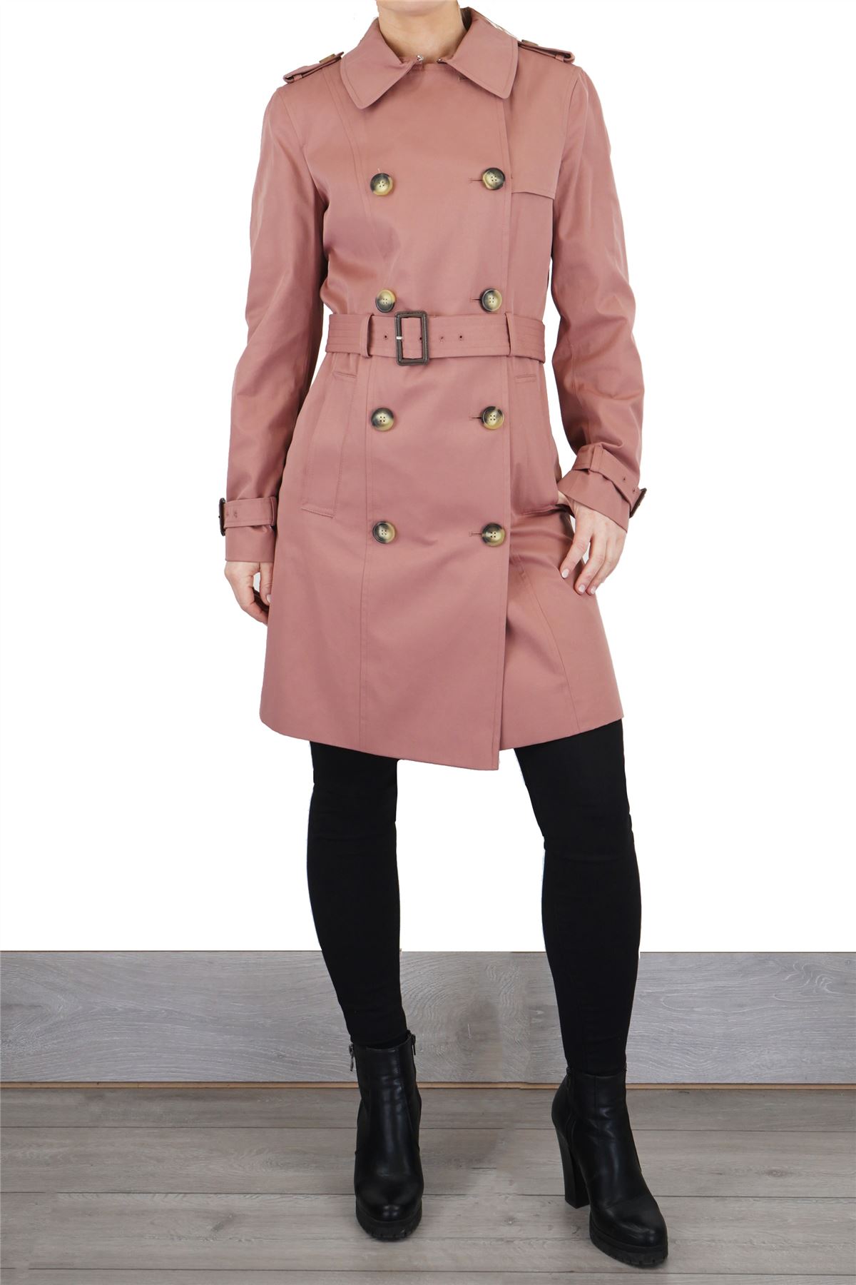 Womens M&S Raincoat Trench Coat Ladies Rainmac Mac Stormproof