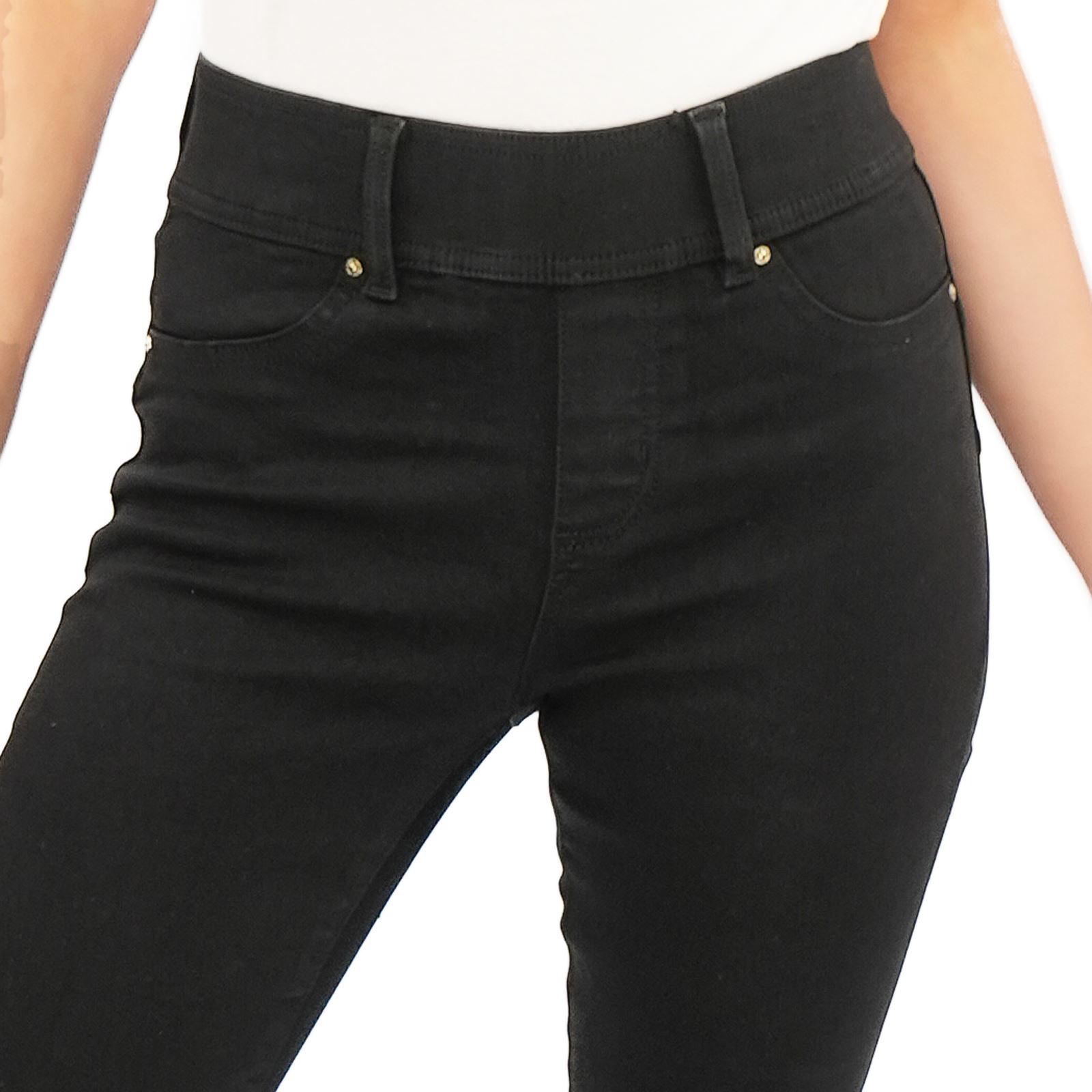 Womens Next Sculpt Leggings Super Stretch Pull On Dark Blue Black Denim Fabric - Picture 17 of 31