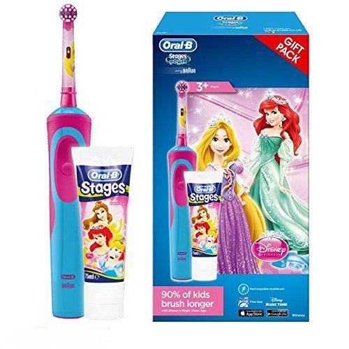 OralB Disney Princess Girl Electric Toothbrush Stages Power Kid