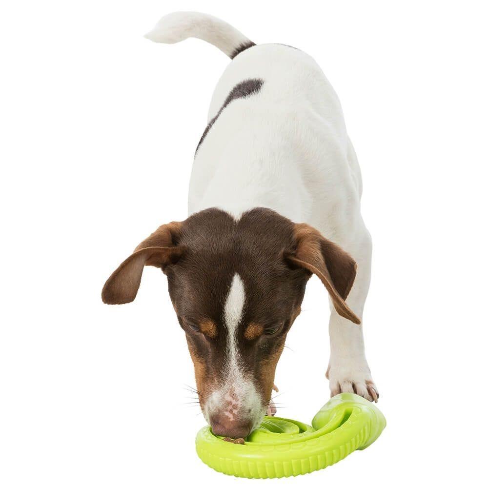 Trixie SnackSnake Dog Activity Toy 18cm, with Sound for Treat or Paste