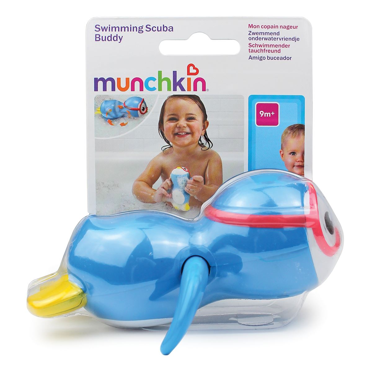 NEW! Munchkin Swimming Scuba Buddy Fun Bathtime Baby/Toddler Swim Toy