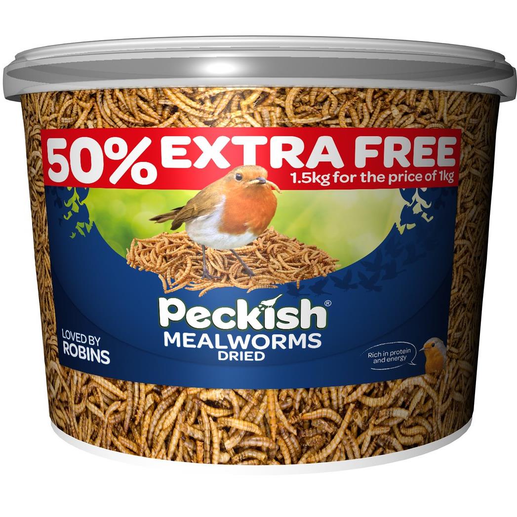 Peckish Mealworm Dried Wild Bird Food All Year Round Feeding High