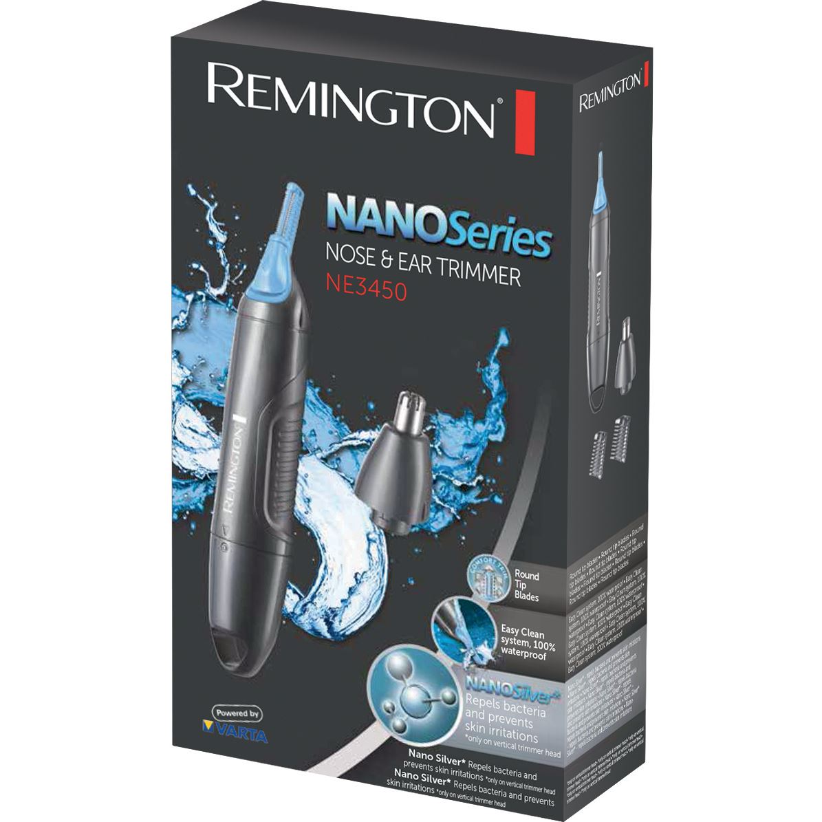 Remington NE3450 Mens Nano Series Nose/Ear Trimmer Detail Styling