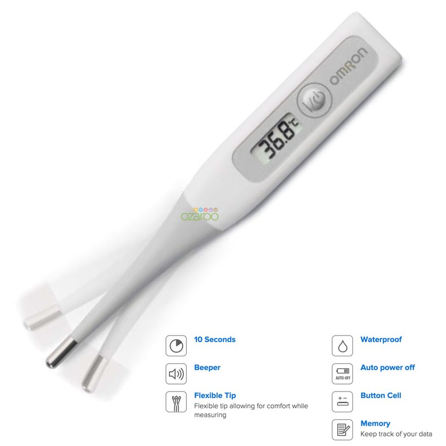 Omron Flex Temp Smart Digital Kids Adults Family Oral Rectal Armpit