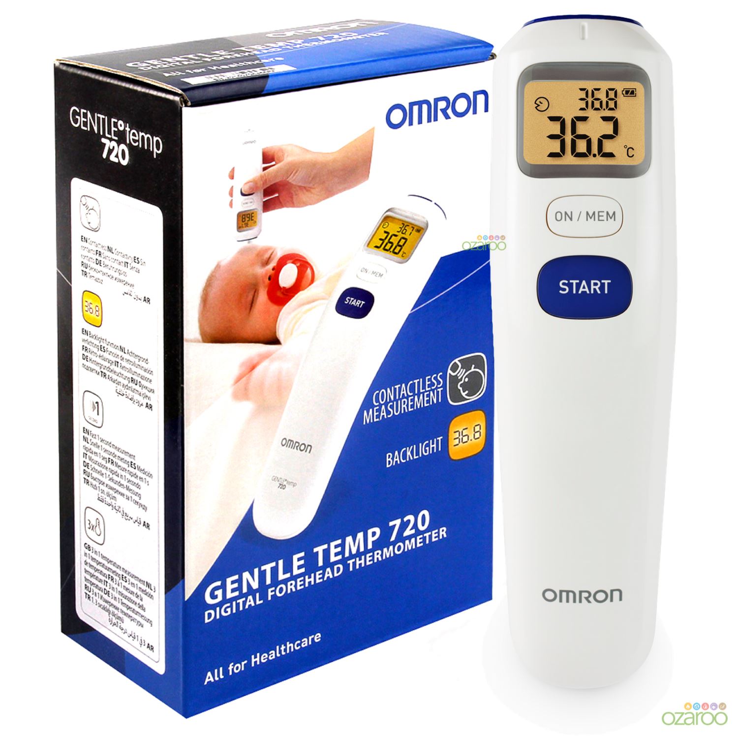 Omron Gentle Temp 720 Contactless Forehead Room Digital Backlit