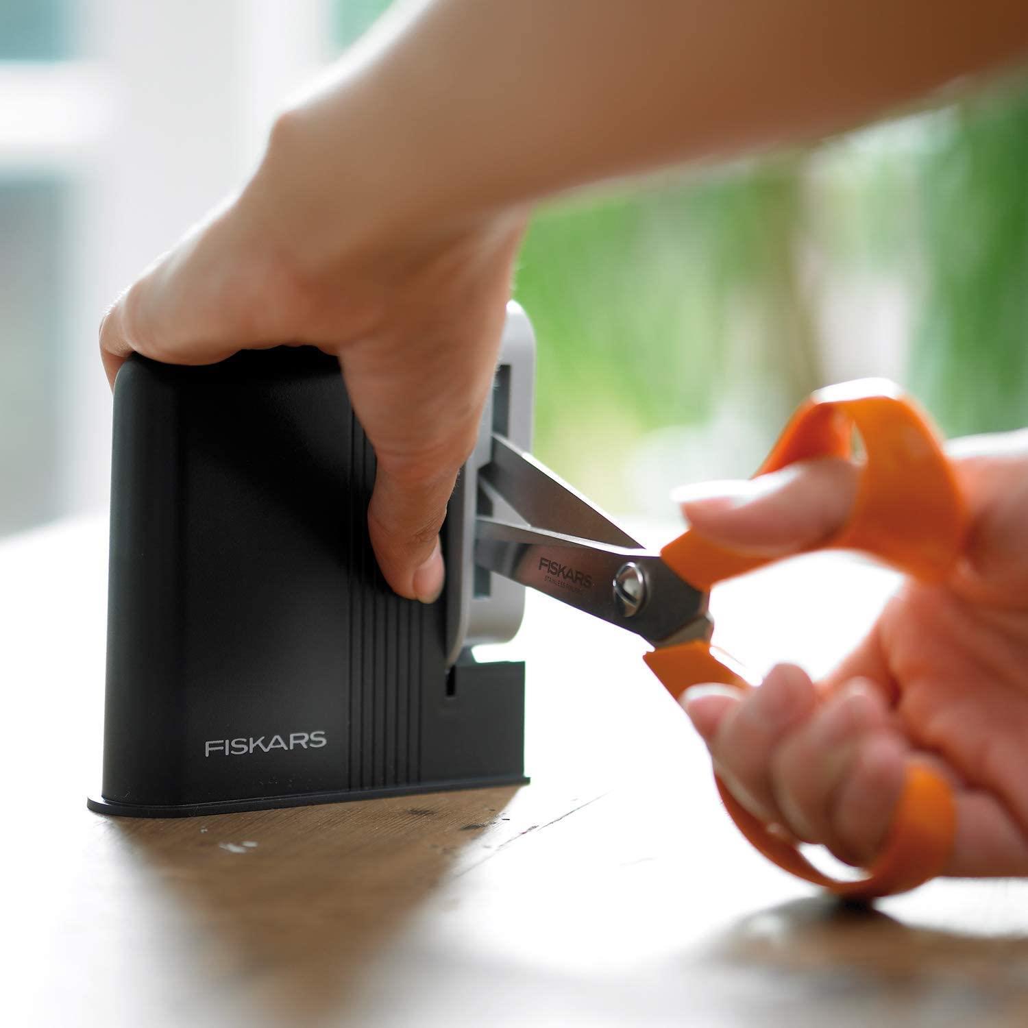 Fiskars ClipSharp Scissors Sharpener, Right & Left Handed Use