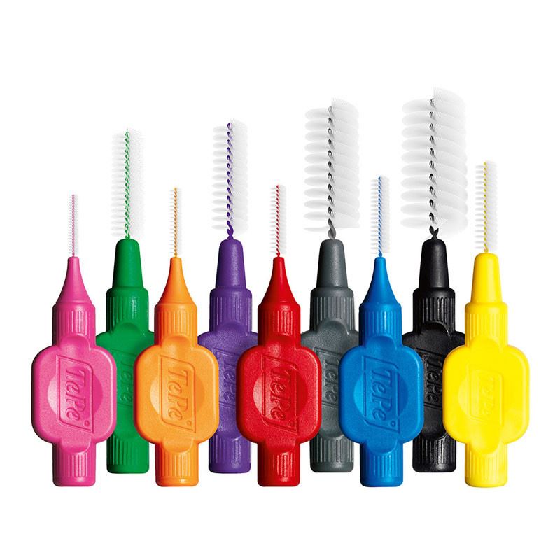 TePe Interdental Brushes, Pack of 8, Various Colours & Sizes, UK, Free